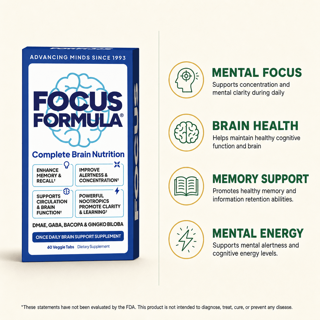 Focus Formula Brain Support Tablets — view 2