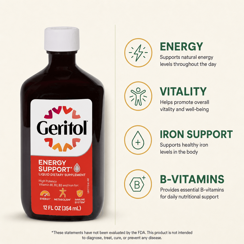 Geritol Energy Support Liquid 12oz — view 2