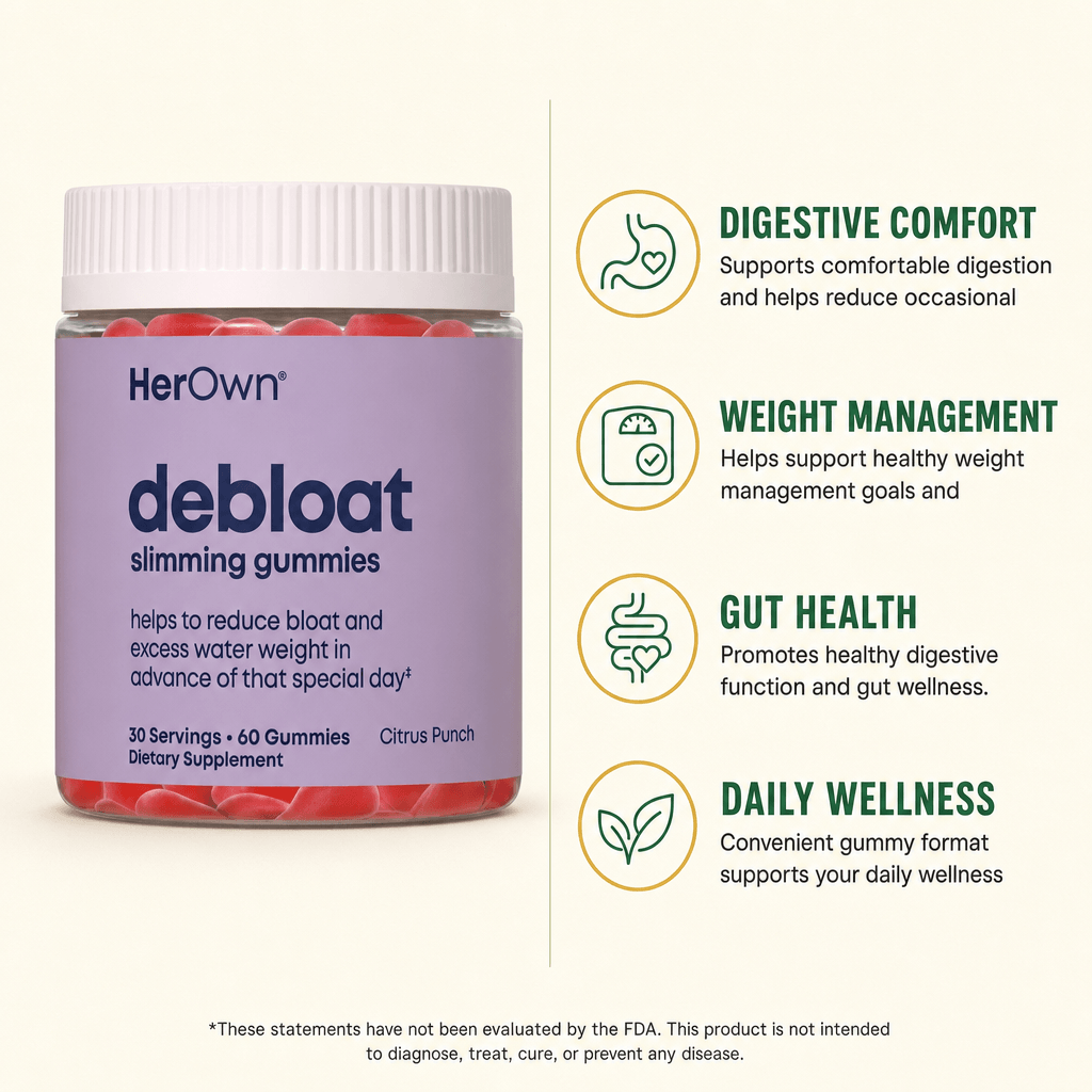 HerOwn Debloat Slimming Gummies 60ct — view 2