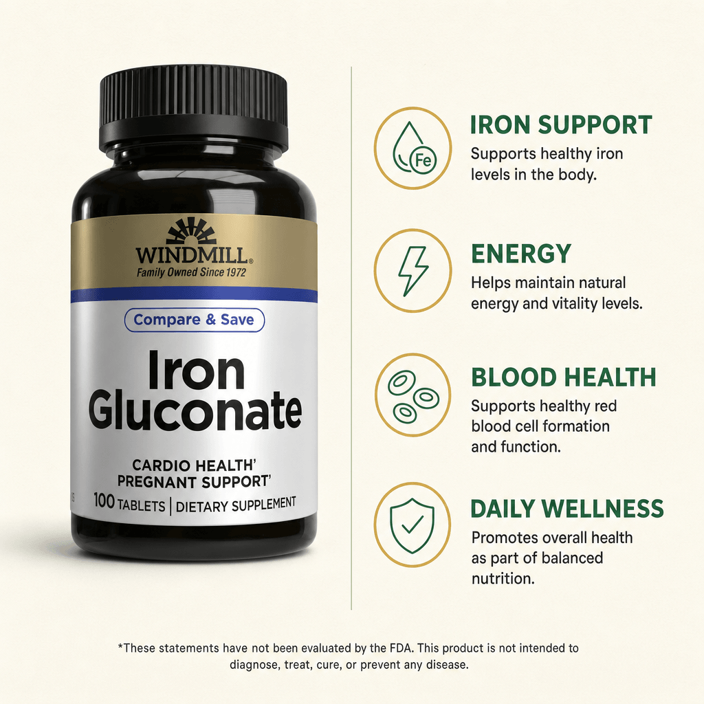 Windmill Iron Gluconate Tablets 100ct — view 2