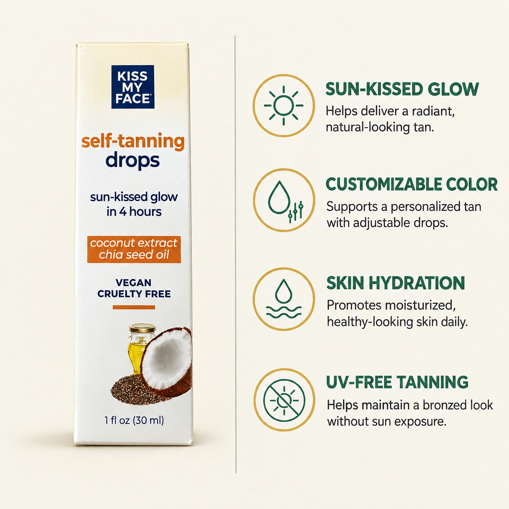 Kiss My Face Self-Tanning Drops 1 fl oz — view 2