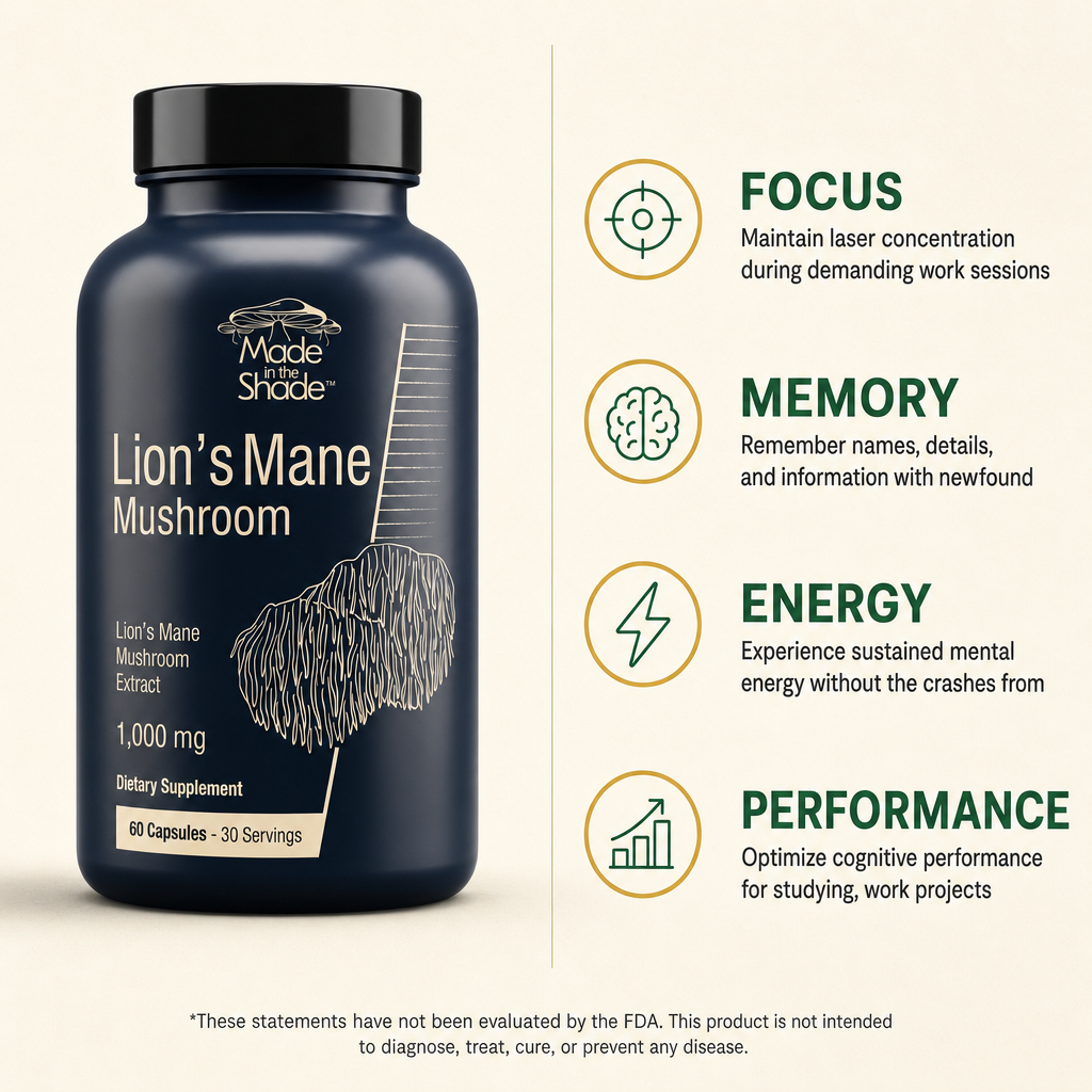 Made In The Shade Lion's Mane 1,000 mg Capsules 60ct — view 2