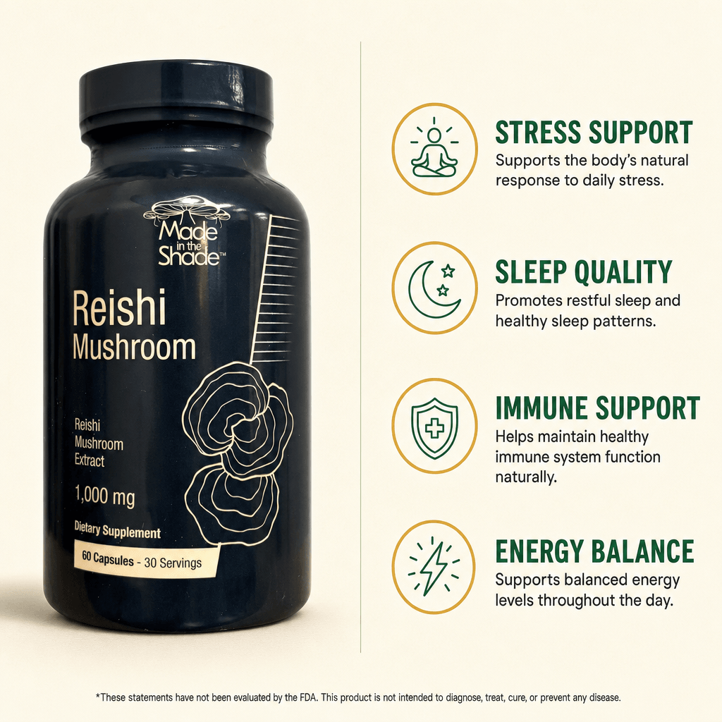 Made In The Shade Reishi Mushroom Capsules 60ct — view 2