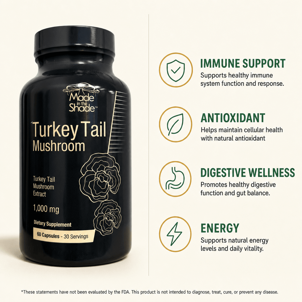 Made In The Shade Turkey Tail Mushroom Capsules 60ct — view 2