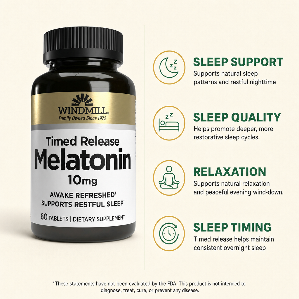 Melatonin 10mg Timed Release Tablets 60ct — view 2
