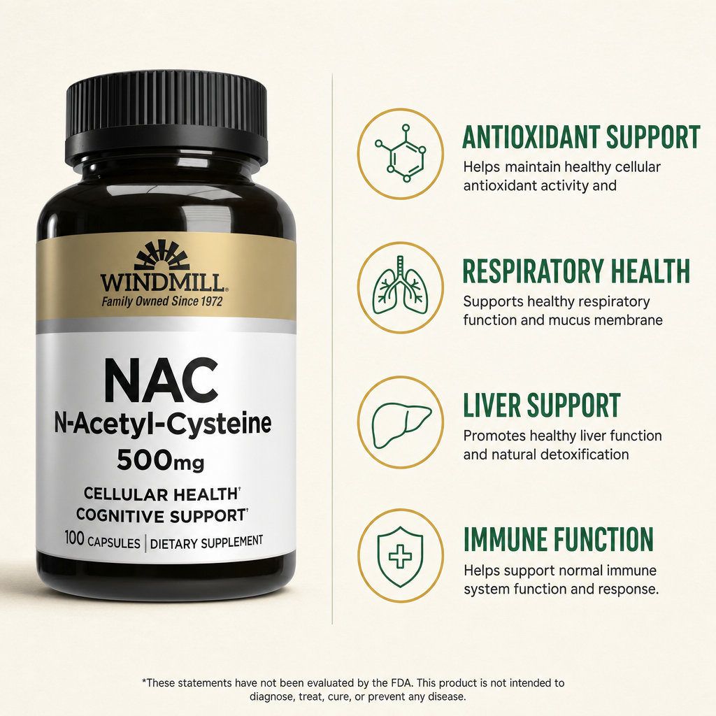 NAC N-Acetyl Cysteine 500mg Capsules 100ct — view 2