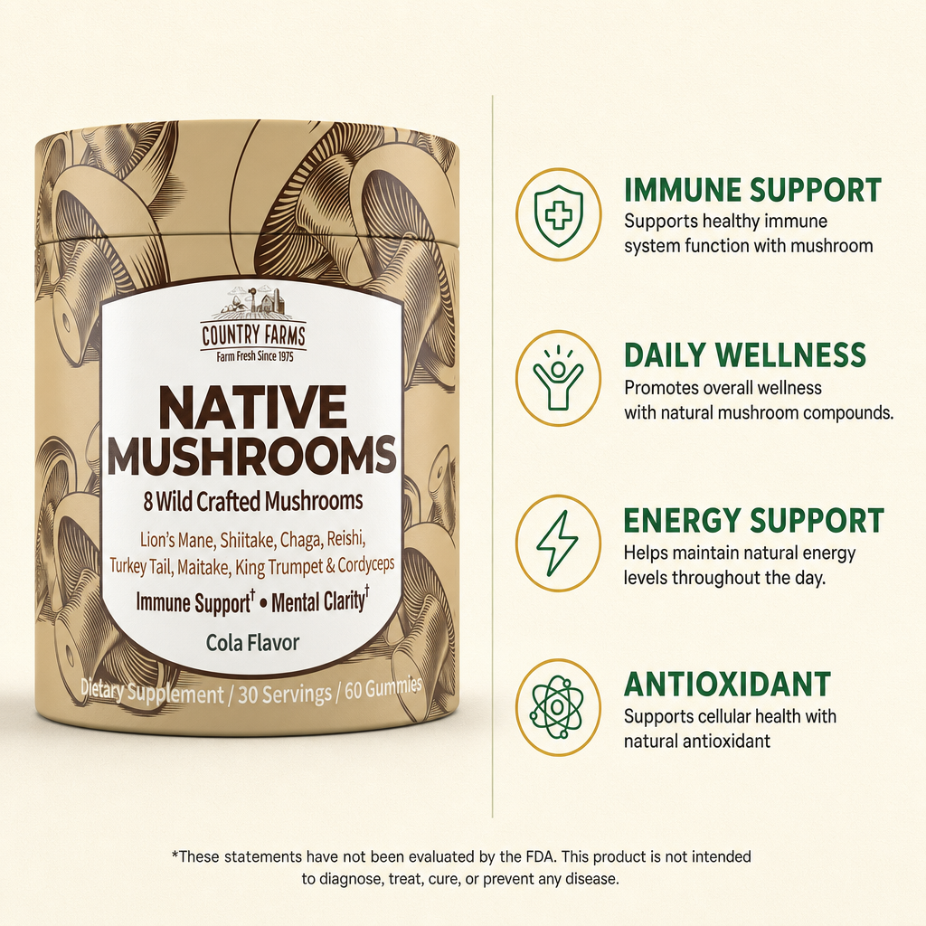 Country Farms Native Mushrooms Gummies 60ct — view 2