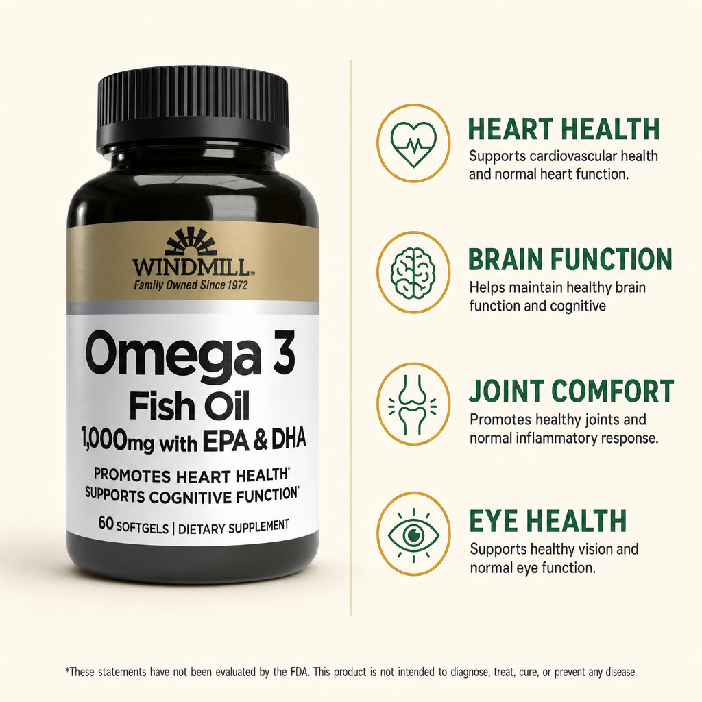Omega-3 EPA Fish Oil 1000mg Softgels 60ct — view 2