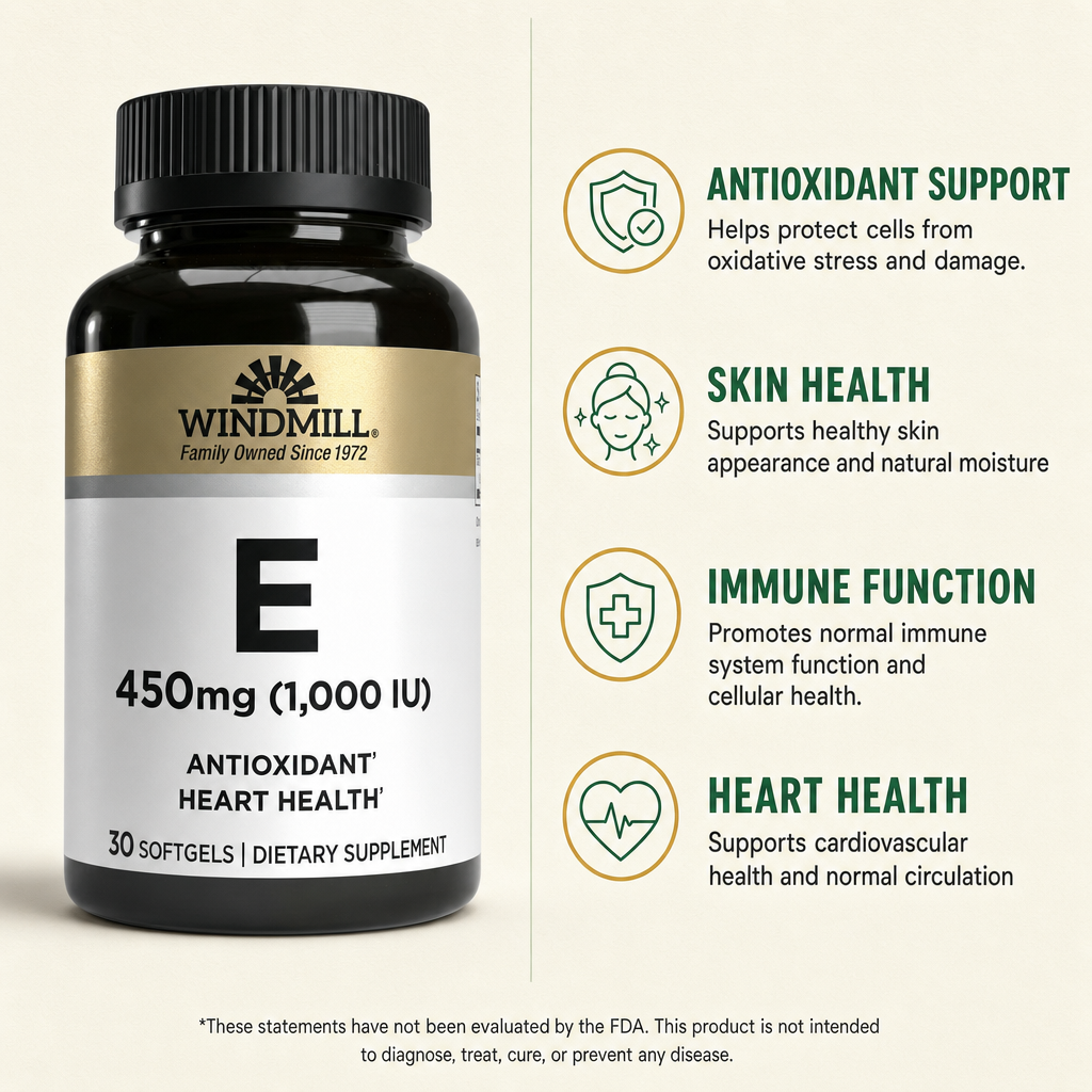 Windmill Vitamin E 450mg High-Potency Softgels 30ct — view 2