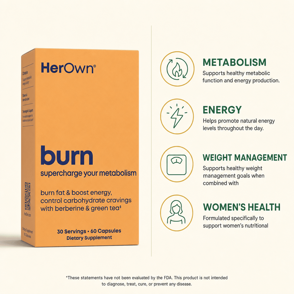 HerOwn Burn Women's Metabolism Support Capsules 60ct — view 2