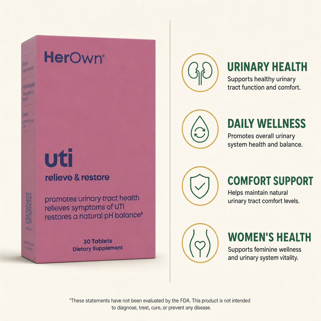 HerOwn UTI Relieve & Restore Tablets 30ct — view 2