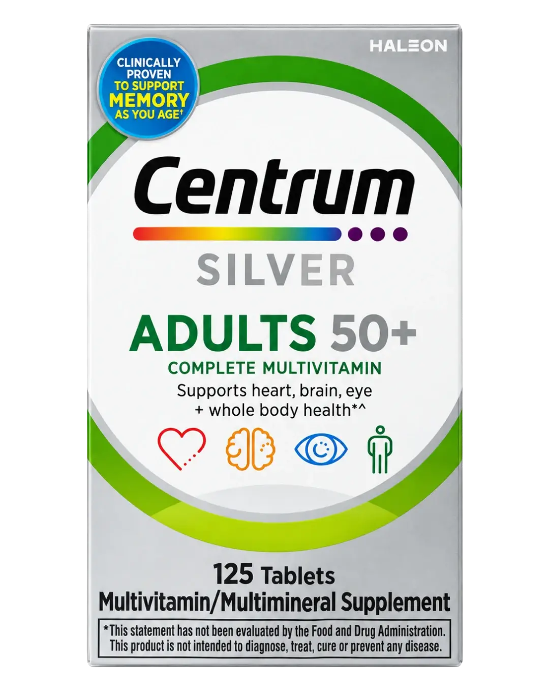 Centrum Silver Adults 50+ Complete Multivitamin Tablets 125ct