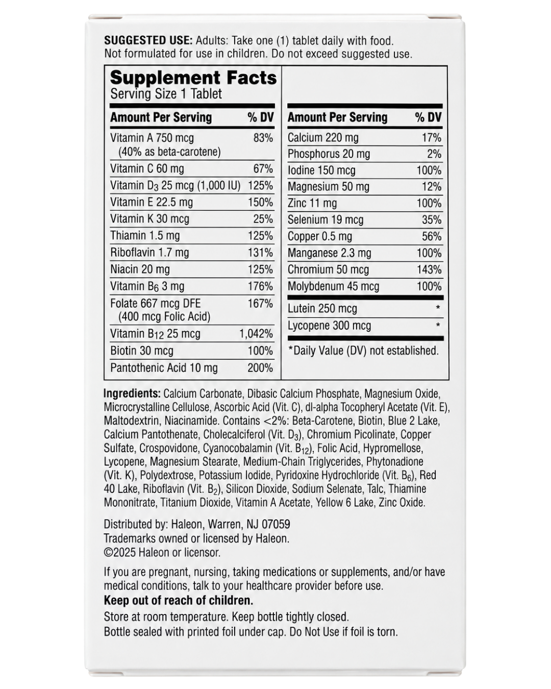 Centrum Silver Adults 50+ Complete Multivitamin Tablets 125ct — view 2