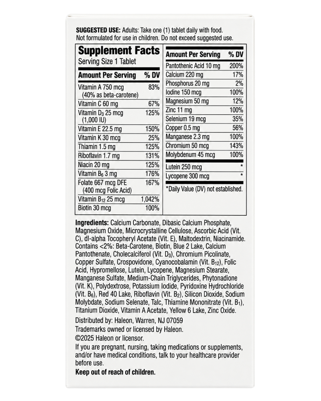 Centrum Silver Adults 50+ Complete Multivitamin Tablets 80ct — view 2