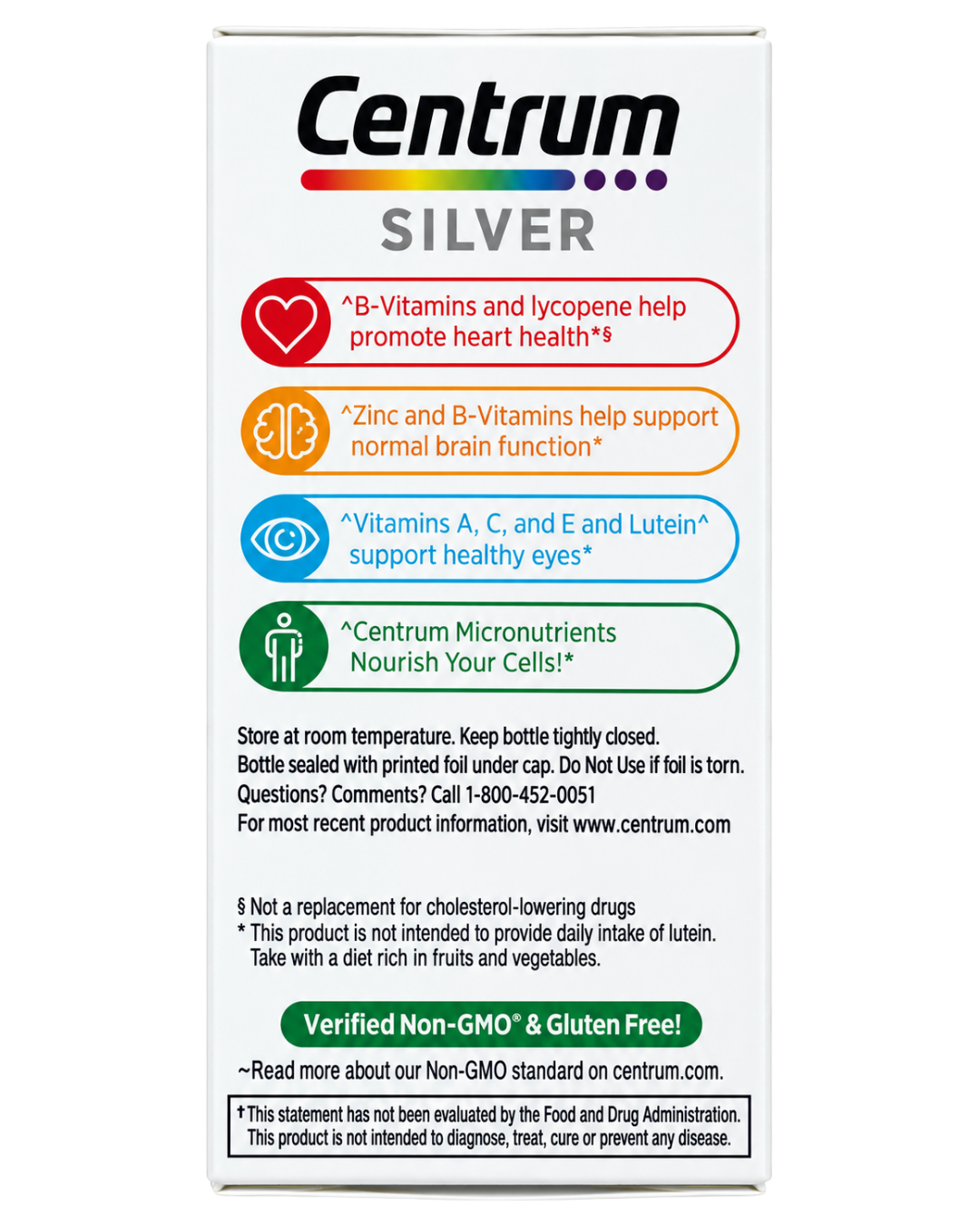 Centrum Silver Adults 50+ Complete Multivitamin Tablets 80ct — view 3