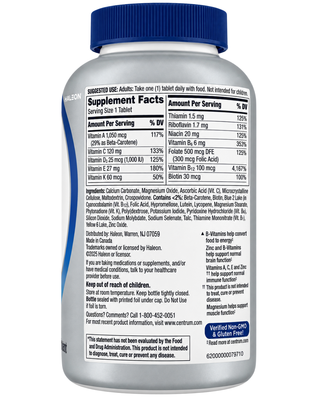Centrum Silver Men 50+ Complete Multivitamin Tablets 200ct — view 2