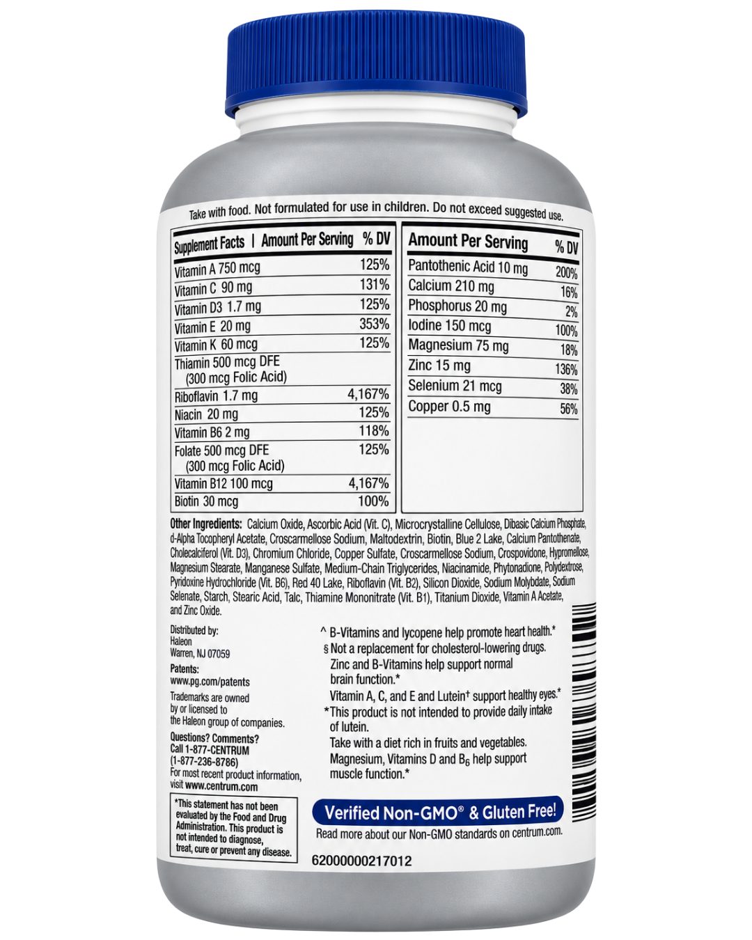 Centrum Silver Men 50+ Complete Multivitamin Tablets 200ct — view 3