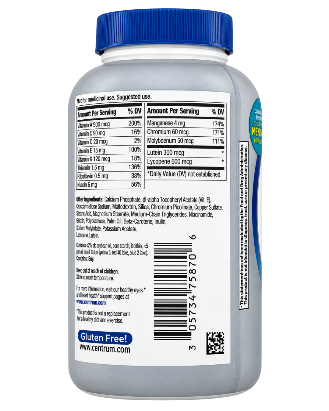 Centrum Silver Men 50+ Complete Multivitamin Tablets 200ct — view 4