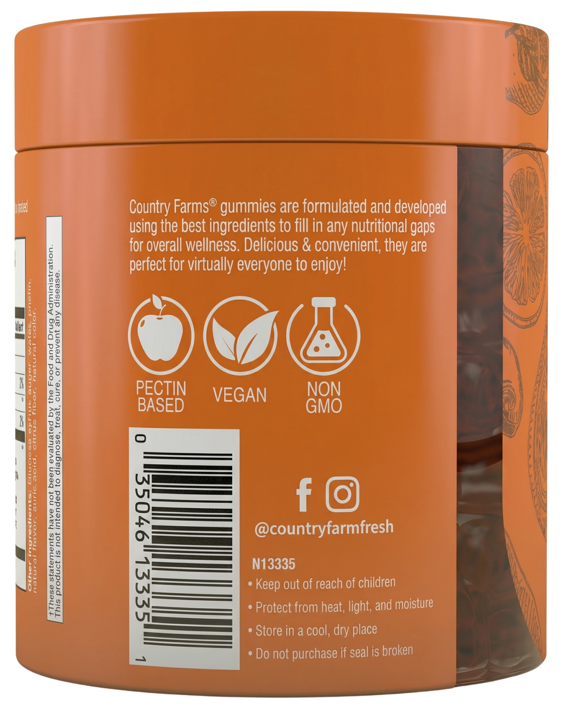 Country Farms Fruits and Veggies Mixed Fruit Gummies 60ct — view 3