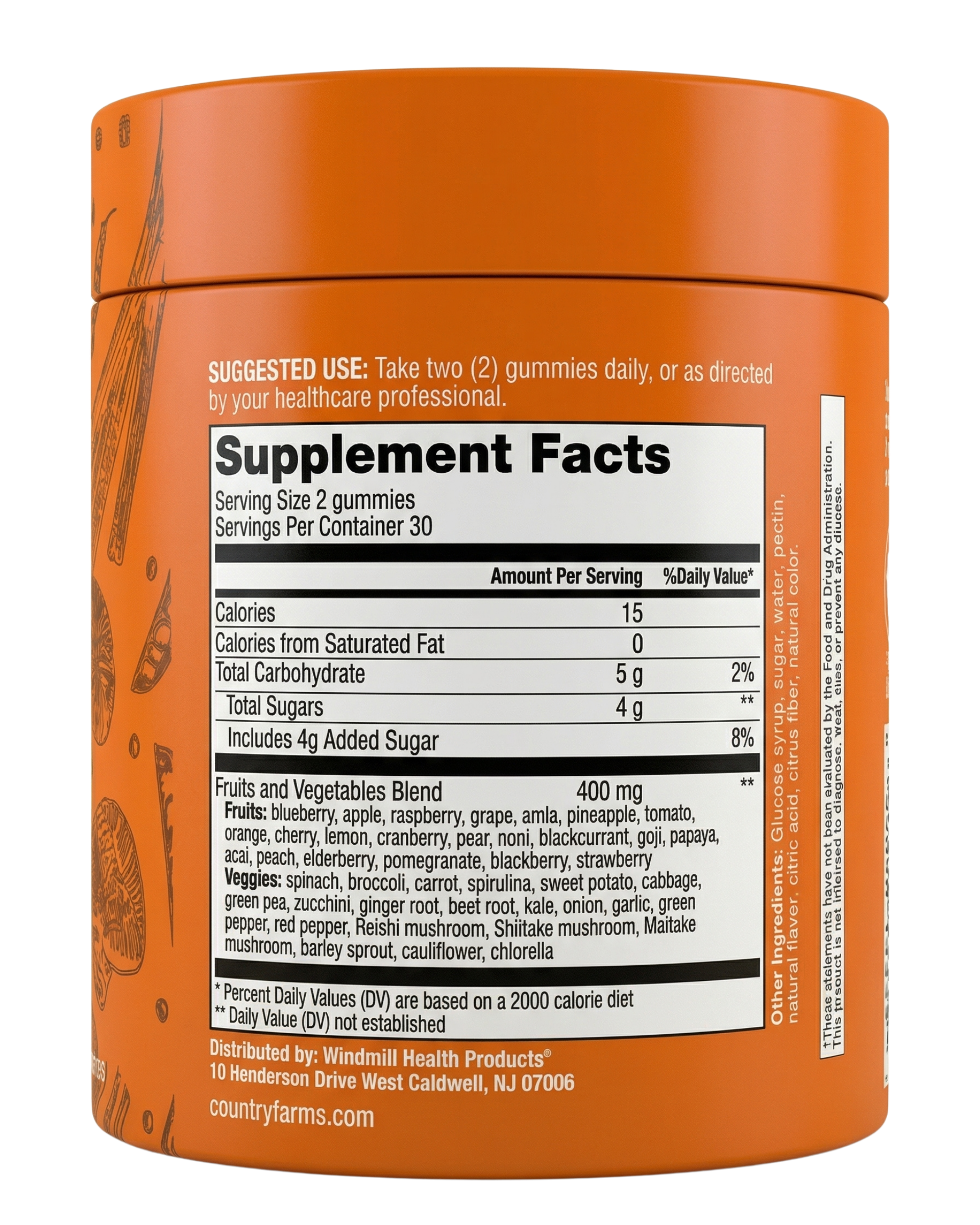 Country Farms Fruits and Veggies Mixed Fruit Gummies 60ct — view 4