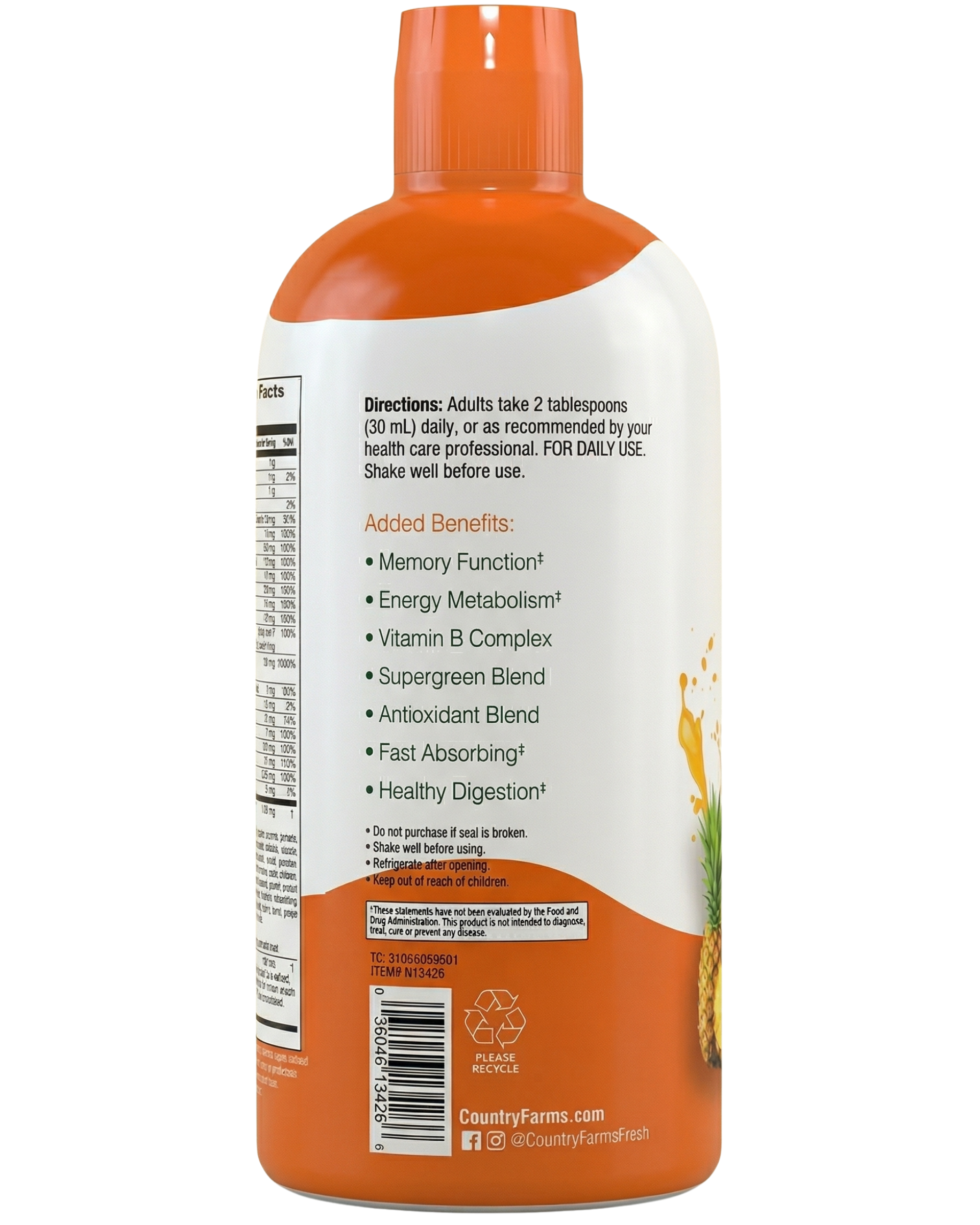 Country Farms Multivitamin Morning Blend Liquid 32 fl oz — view 3