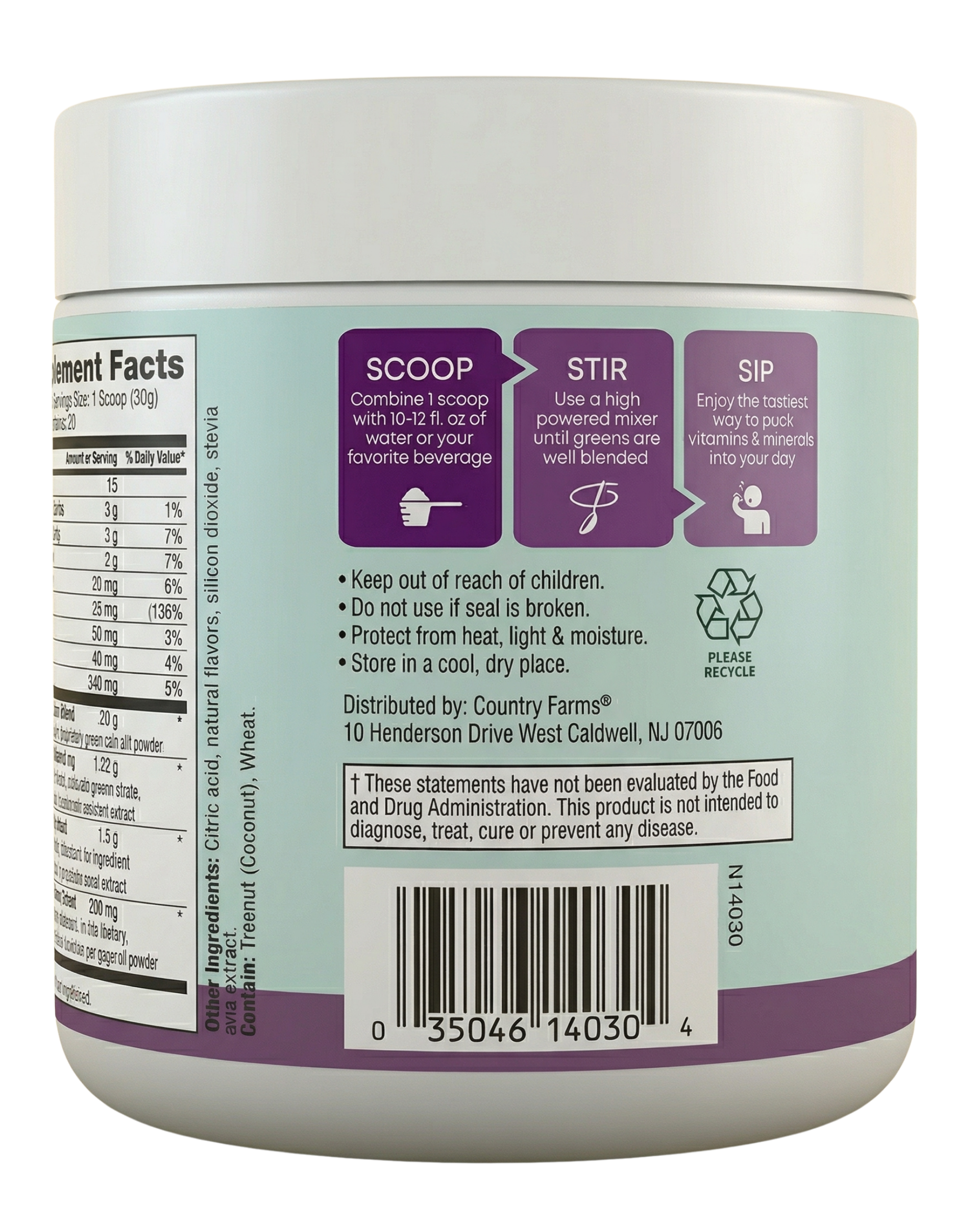 Refresher Drink Mix Passion Fruit Flavor Hydration Support - Image 2 of 3