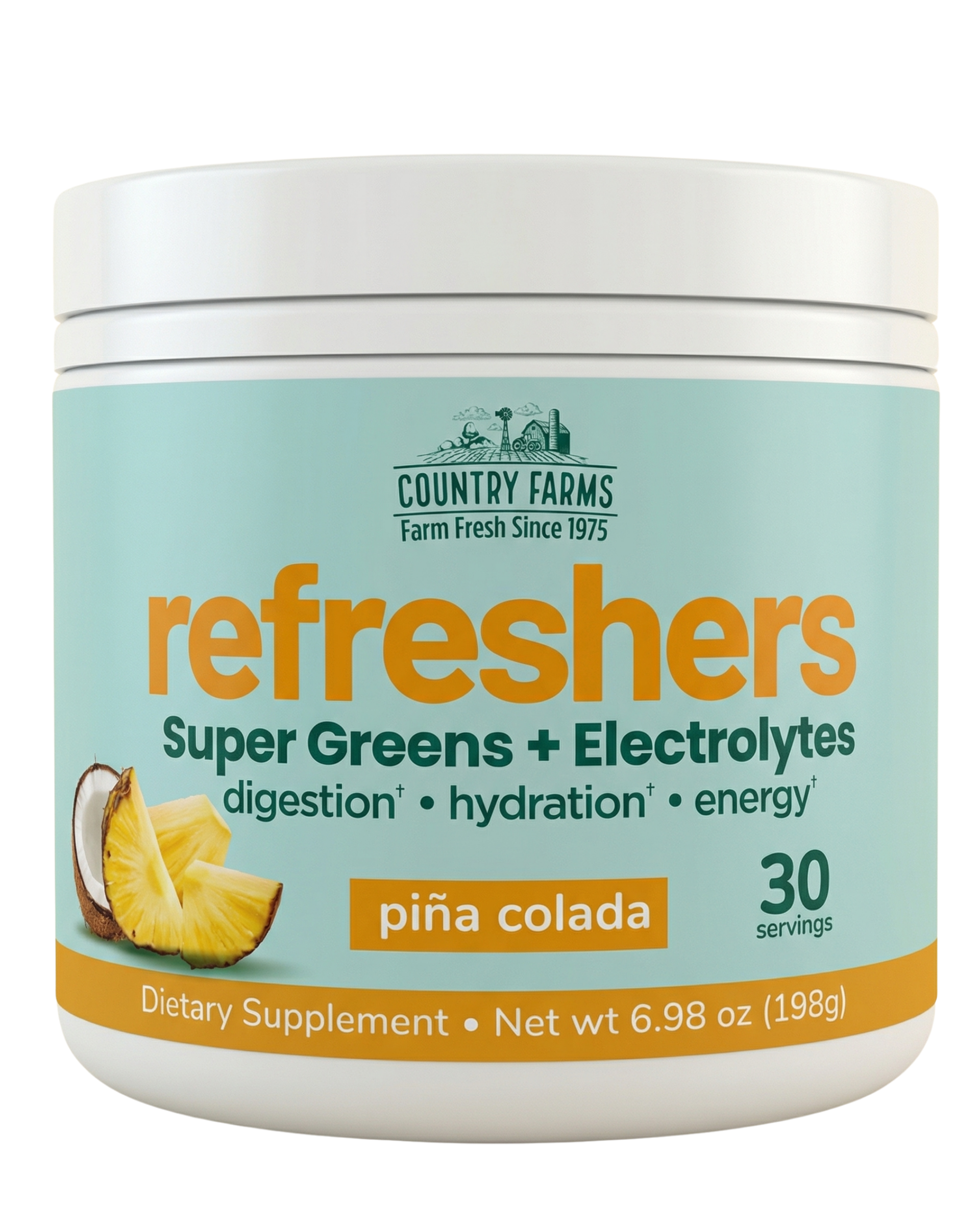 Refresher Drink Mix Pina Colada Flavor Hydration Support