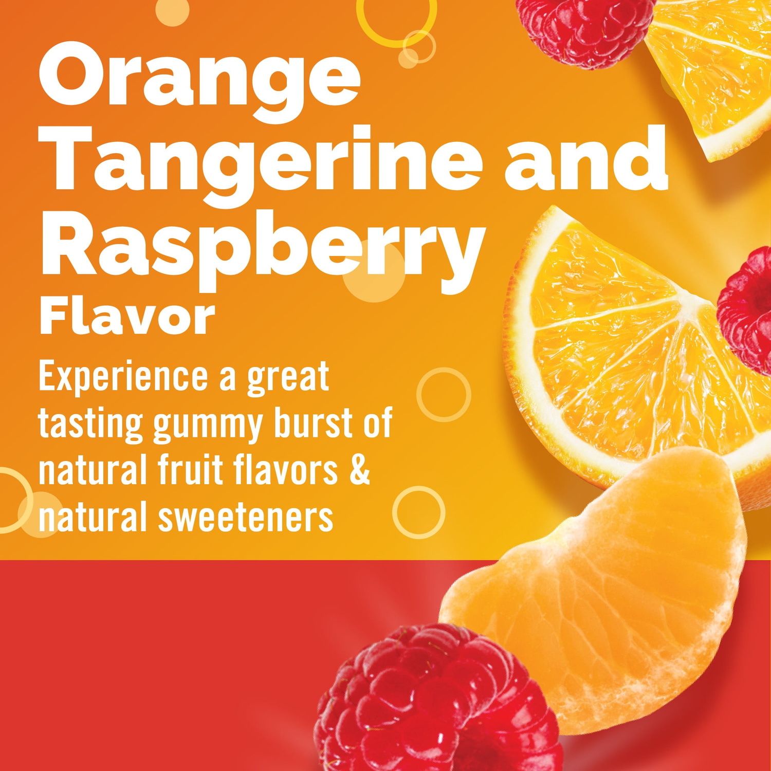 Emergen-C Vitamin C Gummies Orange, Tangerine & Raspberry 45ct — view 3