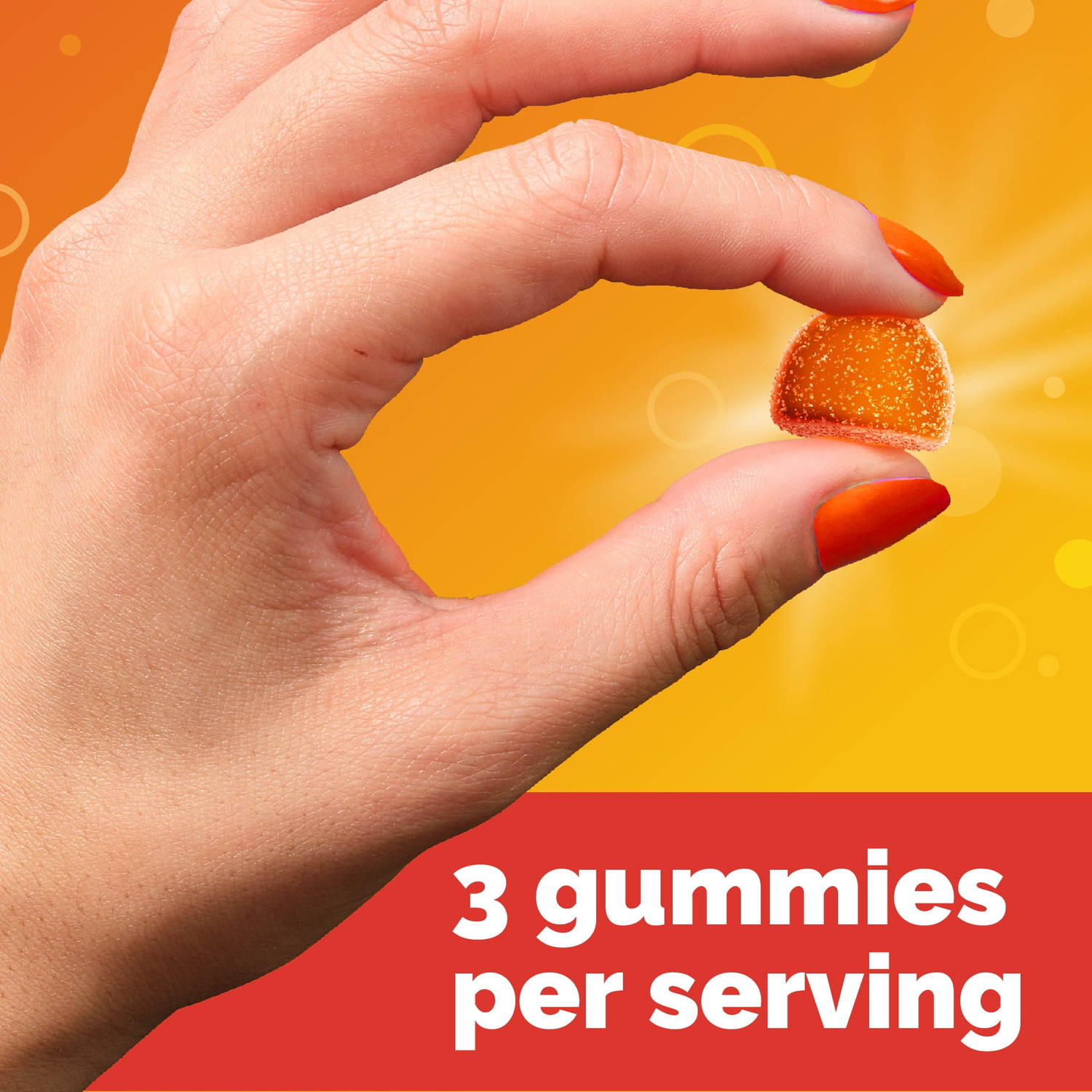 Emergen-C Vitamin C Gummies Orange, Tangerine & Raspberry 45ct — view 4