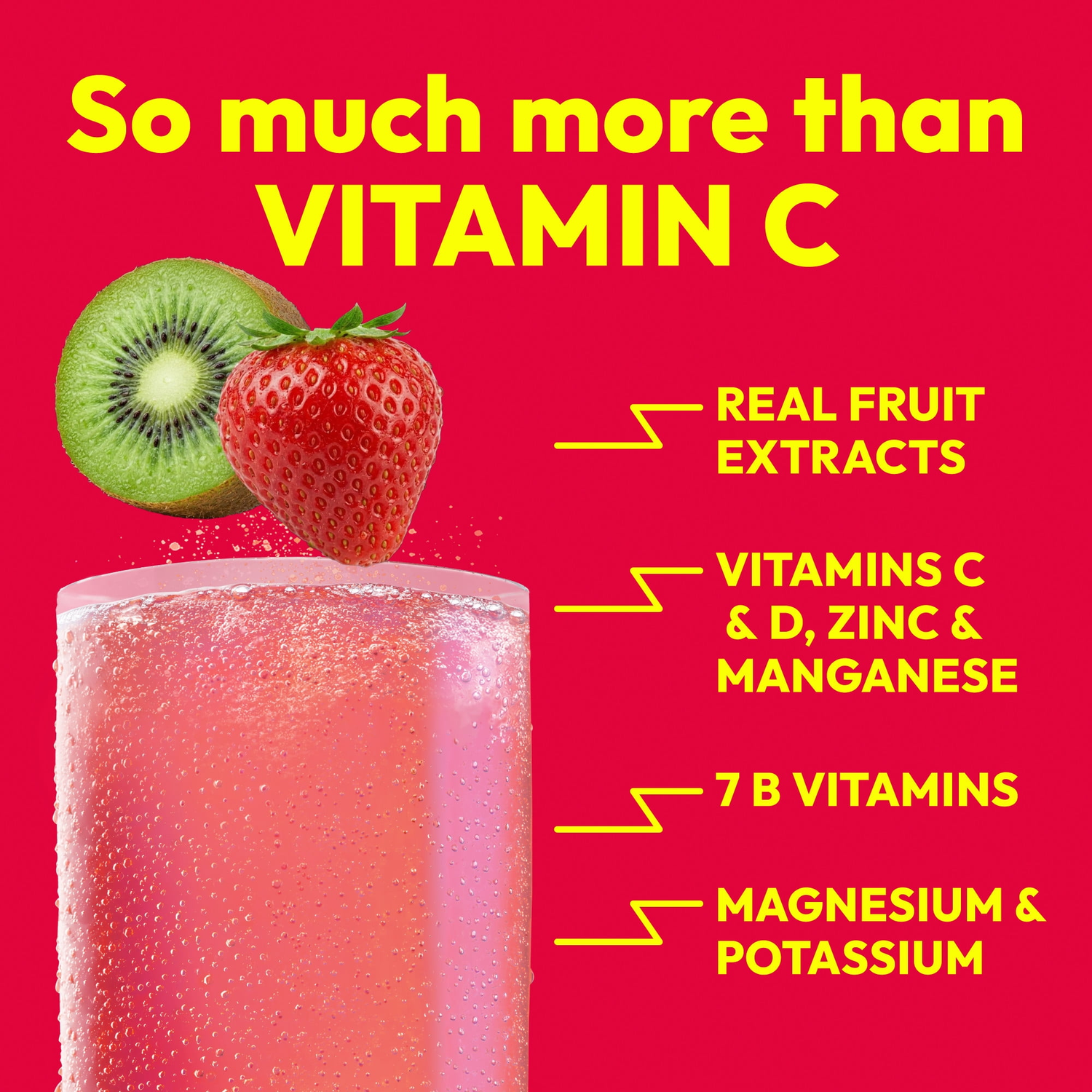 Emergen-C Strawberry-Kiwi 1000mg Vitamin C Drink Mix Packets 30ct — view 3