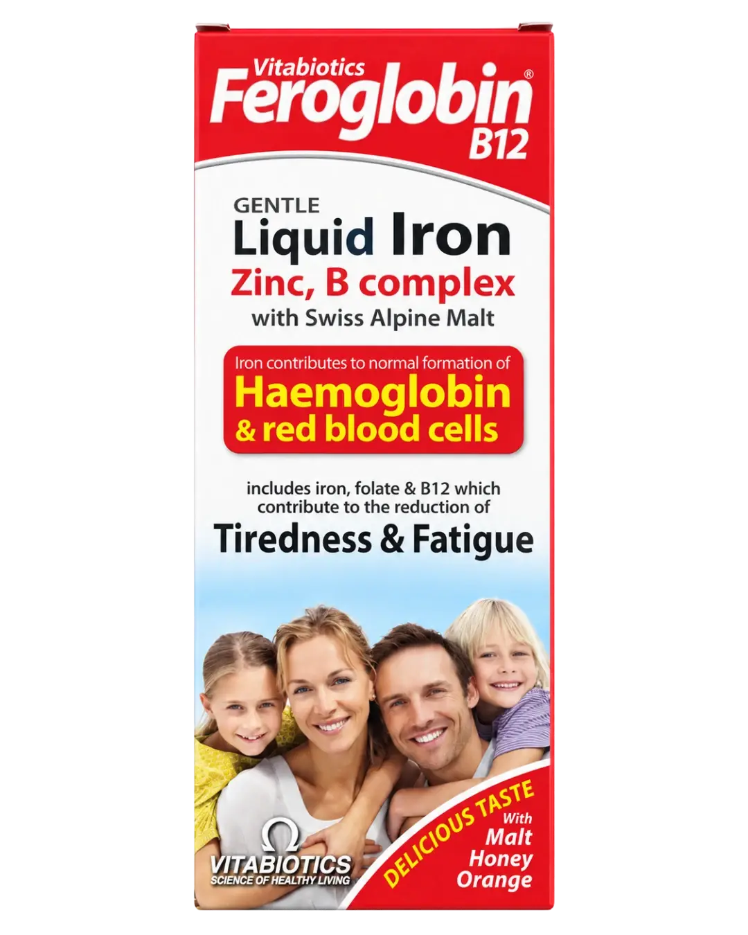 Vitabiotics Feroglobin B12 Gentle Liquid Iron Zinc B Complex Liquid 6.8 Fl Oz