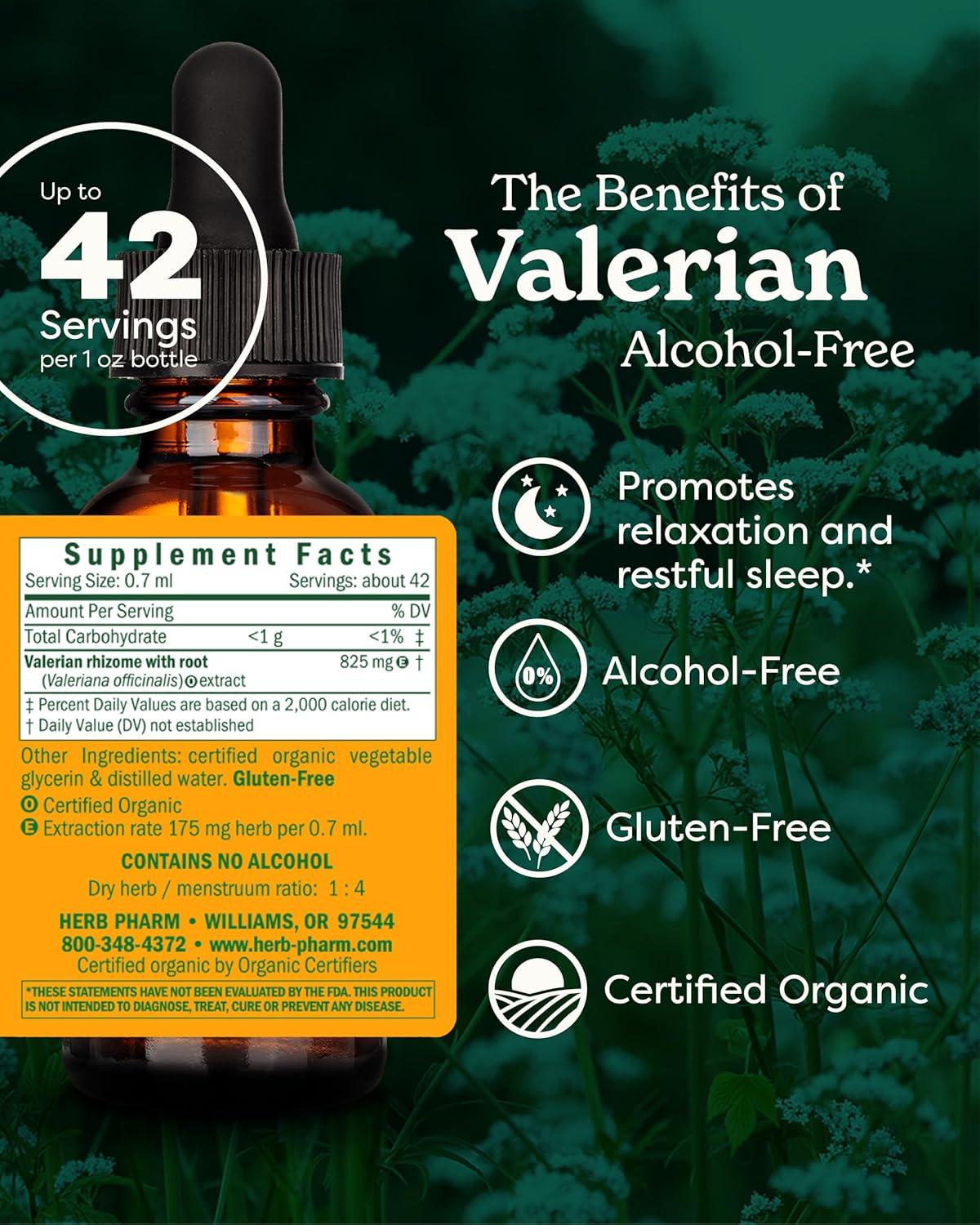 Herb Pharm Valerian Root Liquid Extract 1oz — view 2