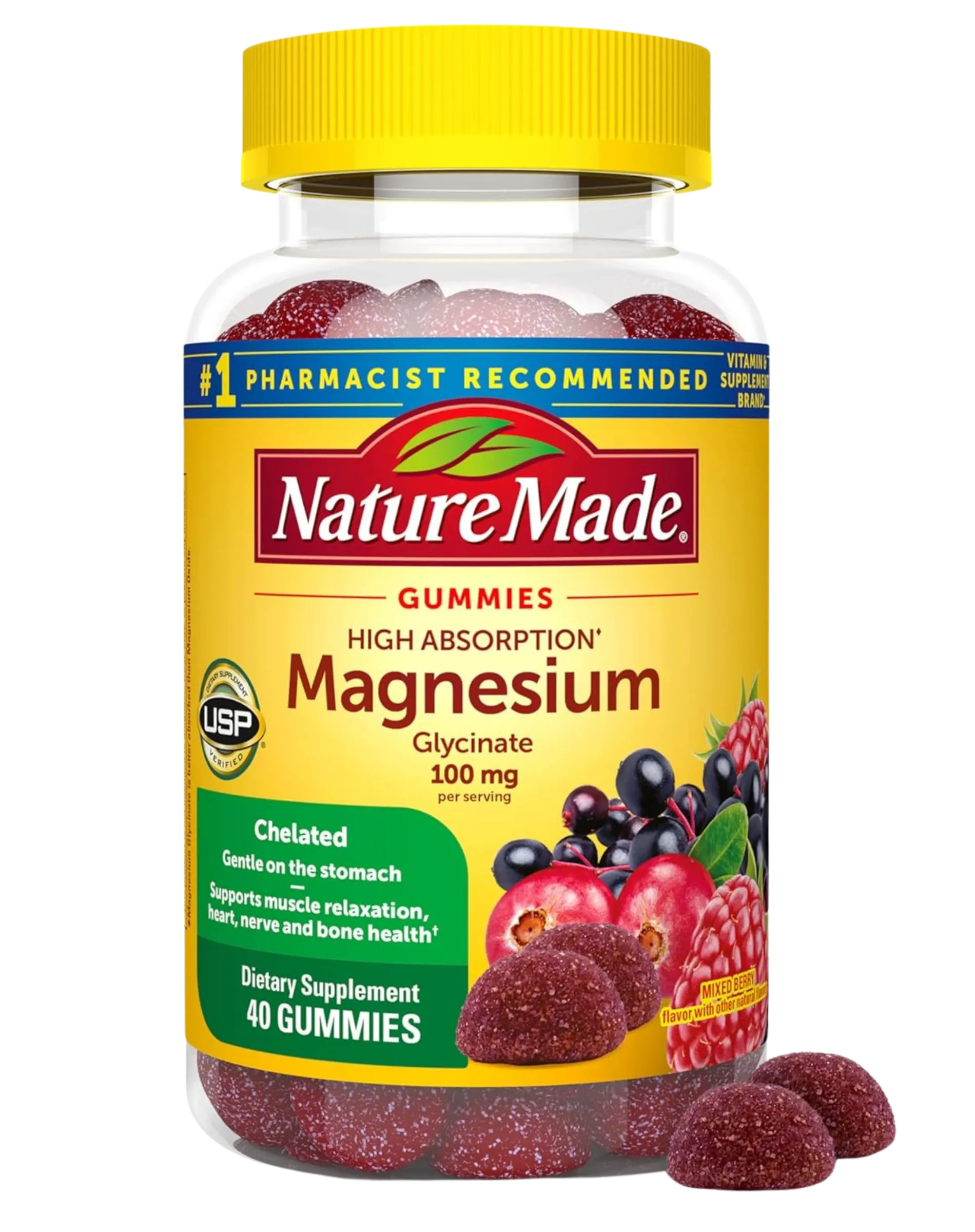 Nature Made Magnesium Glycinate High Absorption Gummies 40ct - Image 1 of 3