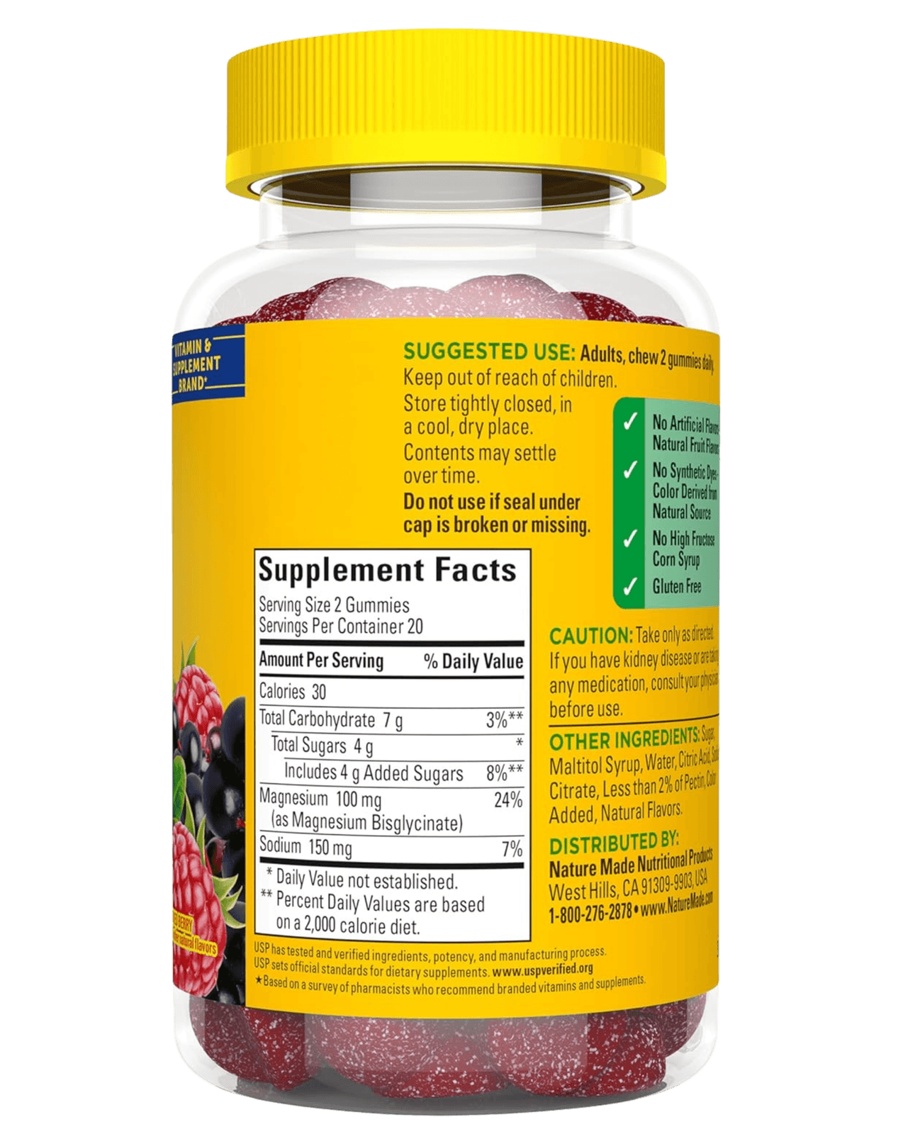 Nature Made Magnesium Glycinate High Absorption Gummies 40ct — view 3