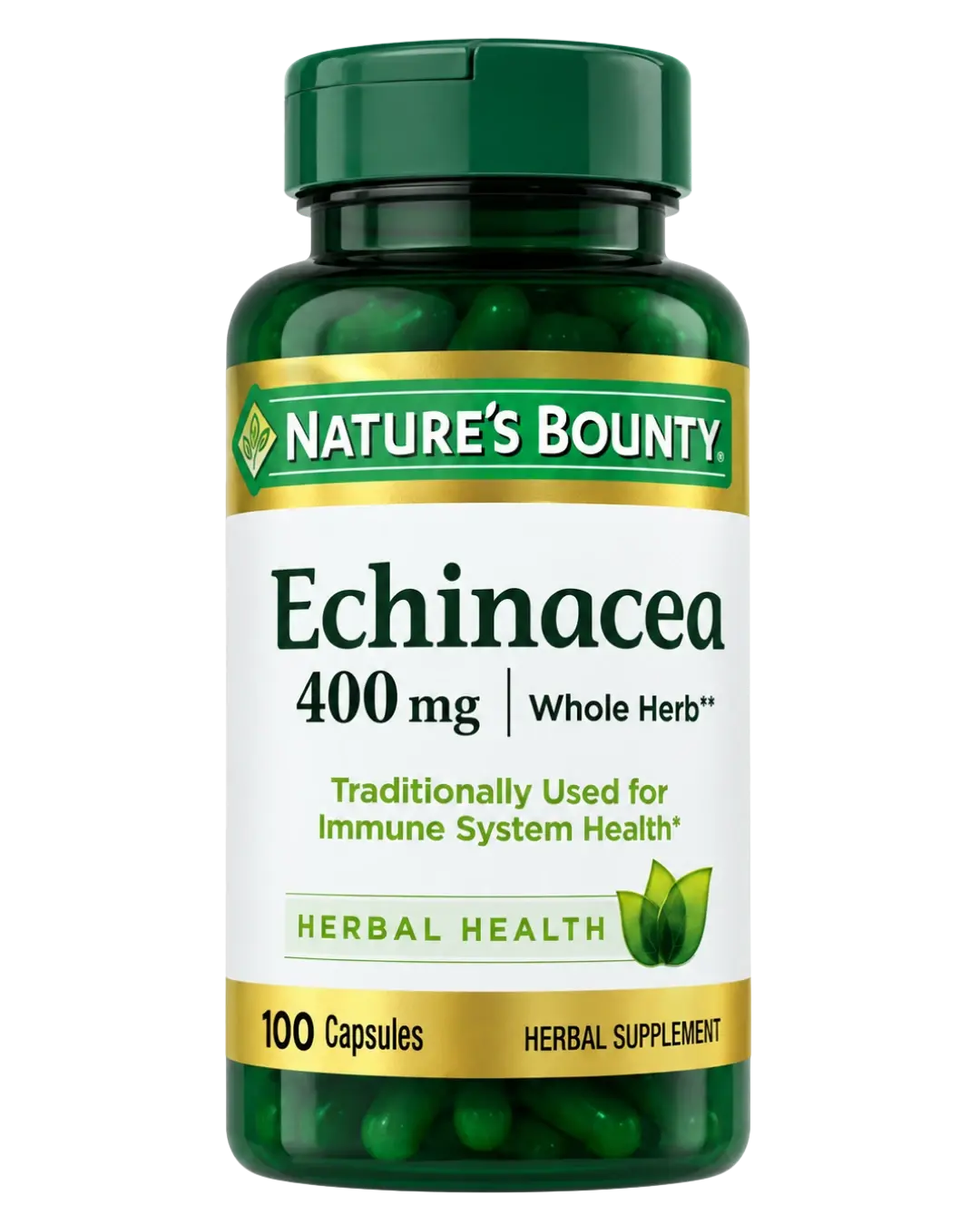 Nature's Bounty Echinacea 400mg Capsules 100ct
