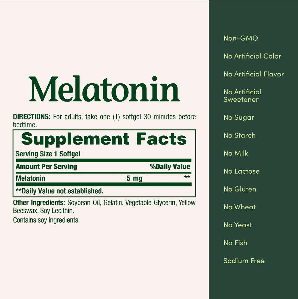 Nature's Bounty Melatonin 5mg Rapid Release Softgels 90ct — view 2