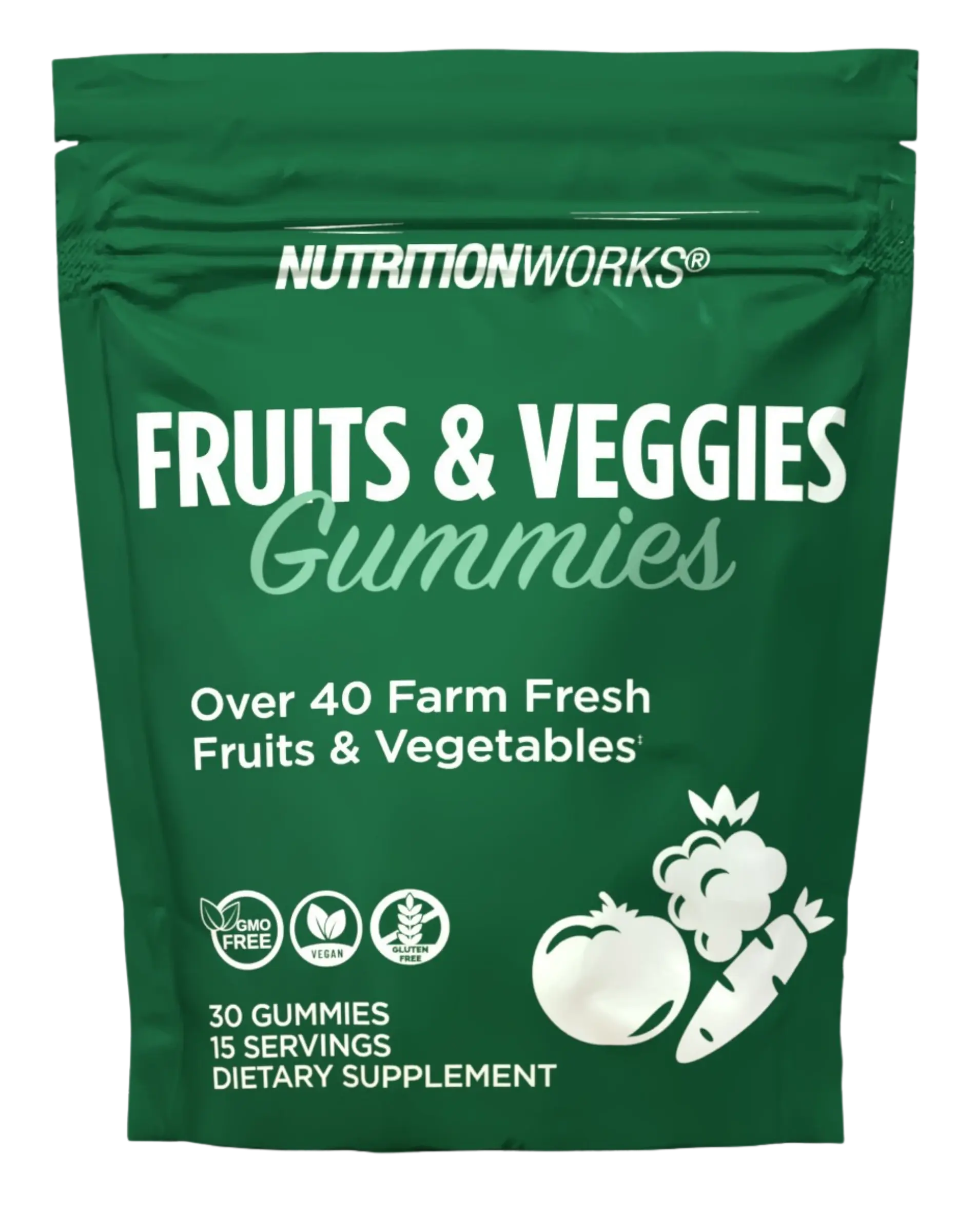 NutritionWorks Fruits & Veggies Gummies 30ct
