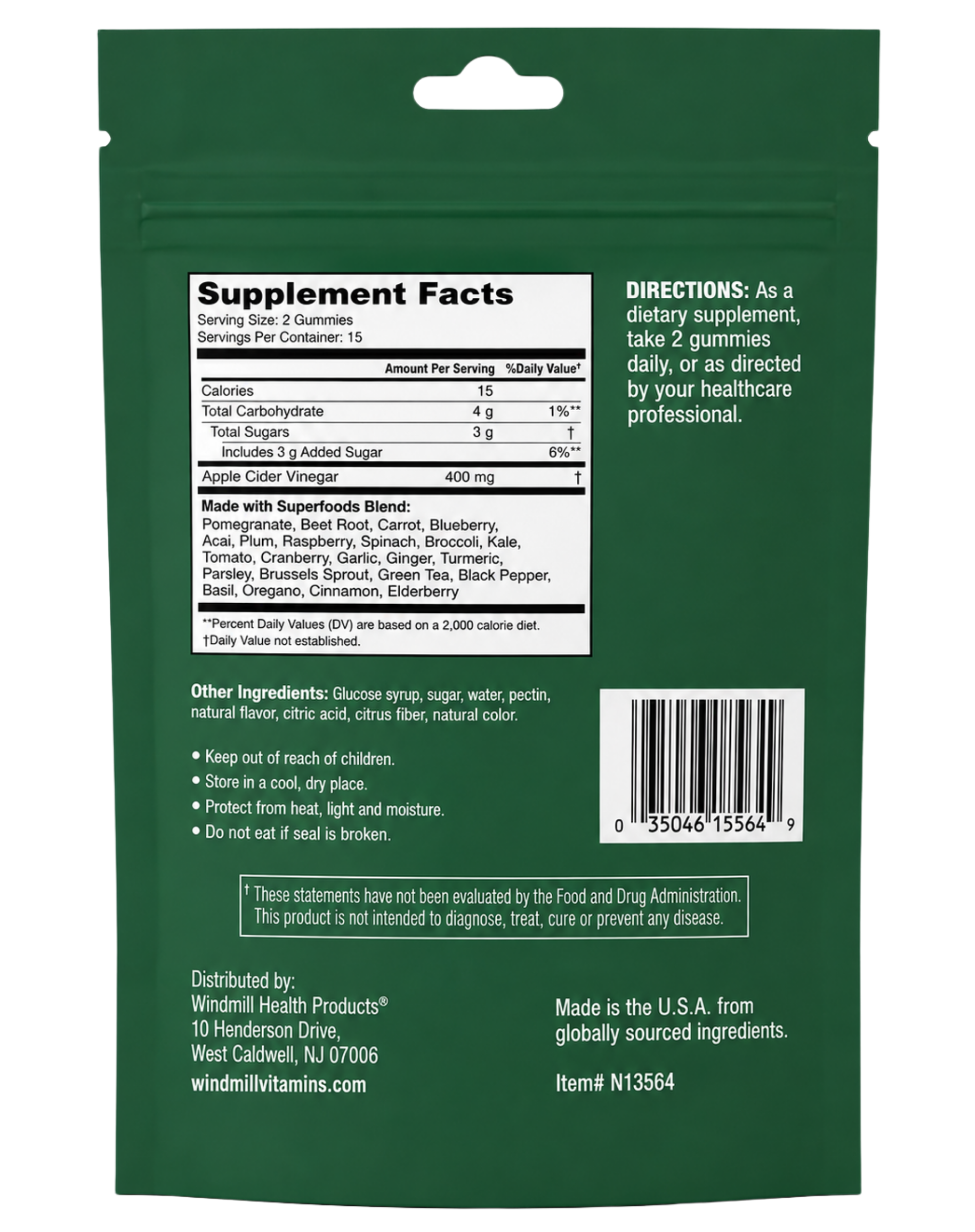 NutritionWorks Fruits & Veggies Gummies 30ct — view 2