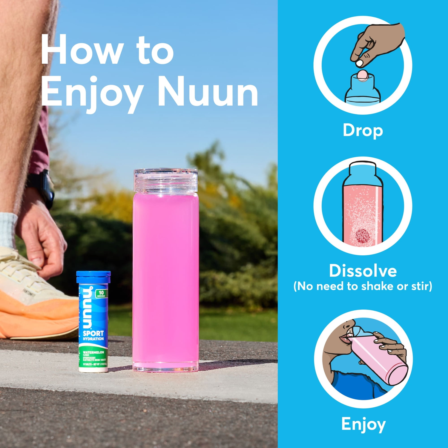 Nuun Sport Lemon Lime Electrolyte Tablets 10ct — view 4