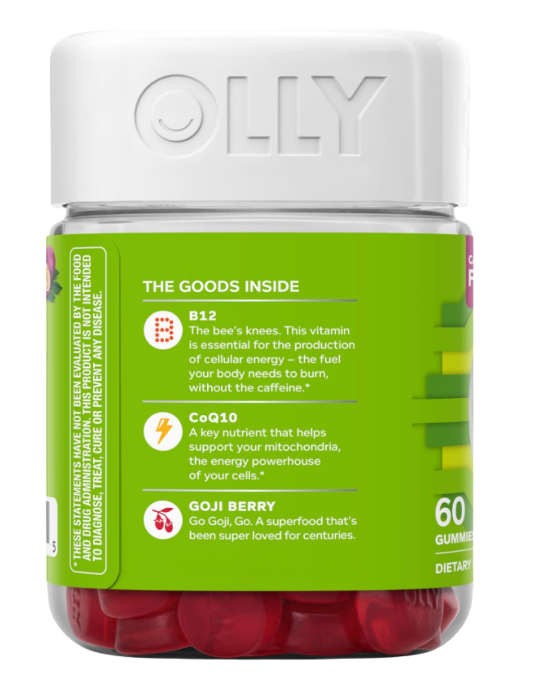 OLLY Daily Energy Tropical Passion Gummies 60ct — view 4