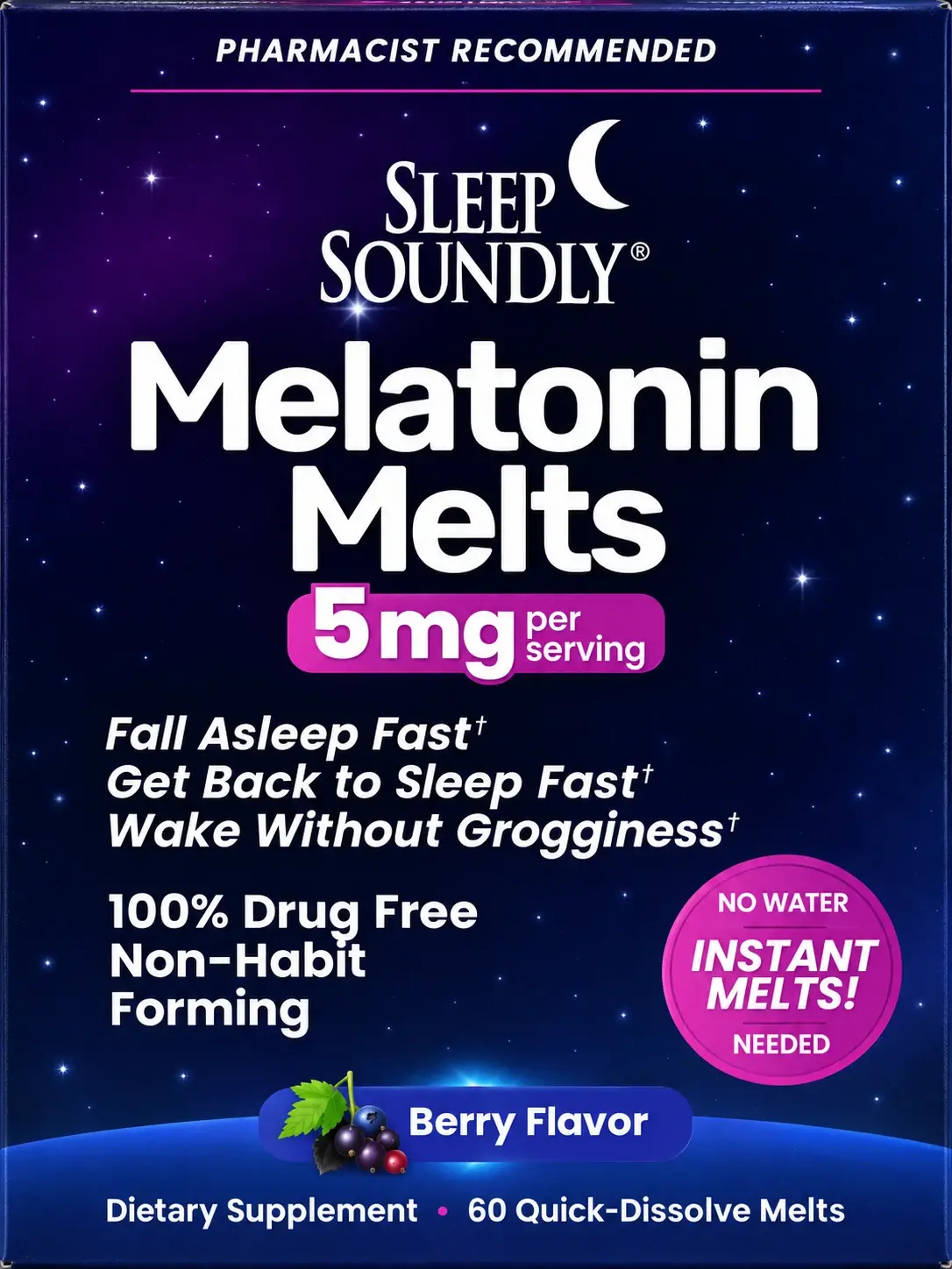 Sleep Soundly Instant Acting Melatonin Melts 60ct