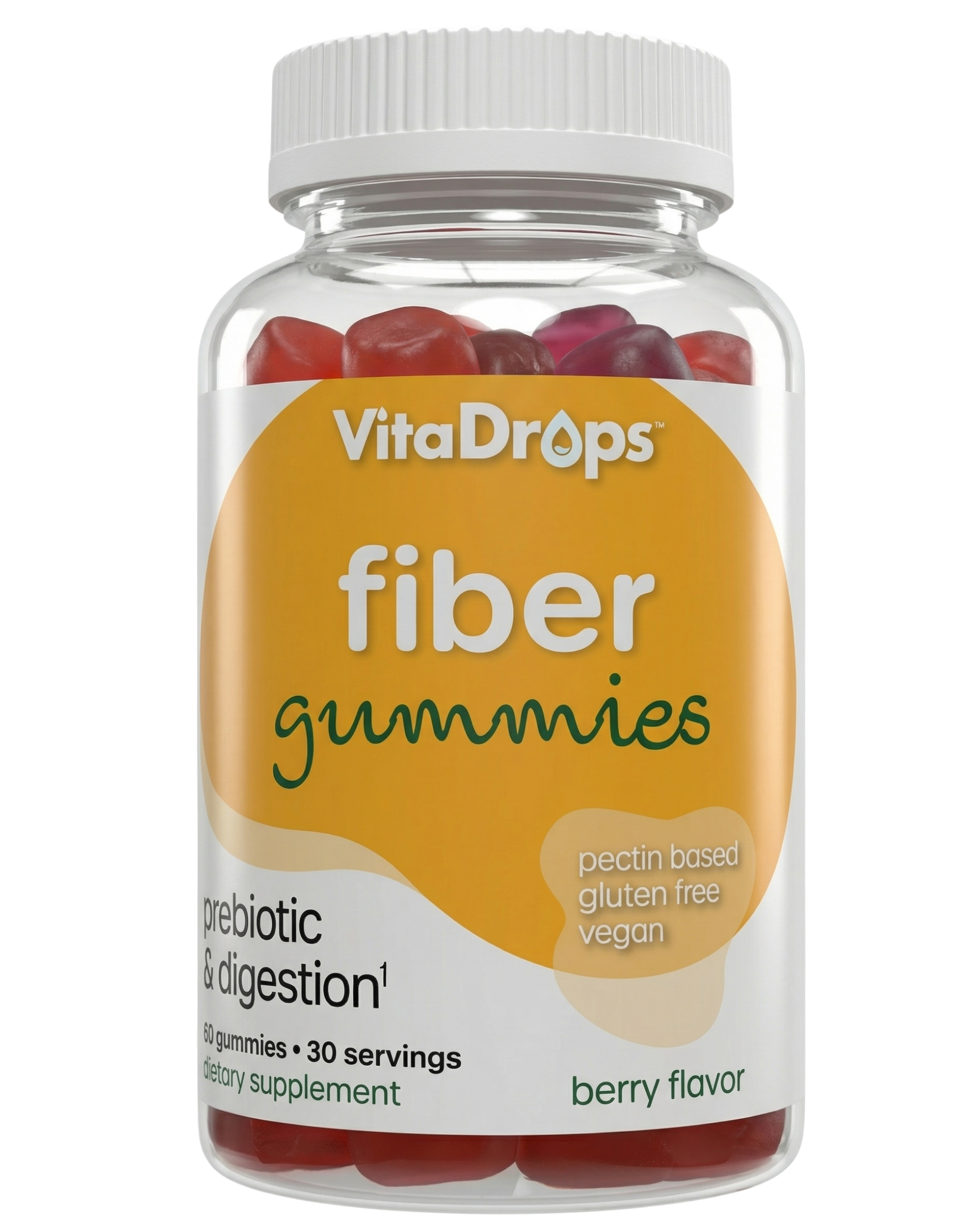 VitaDrops Fiber Care Berry Flavor Gummies 60ct