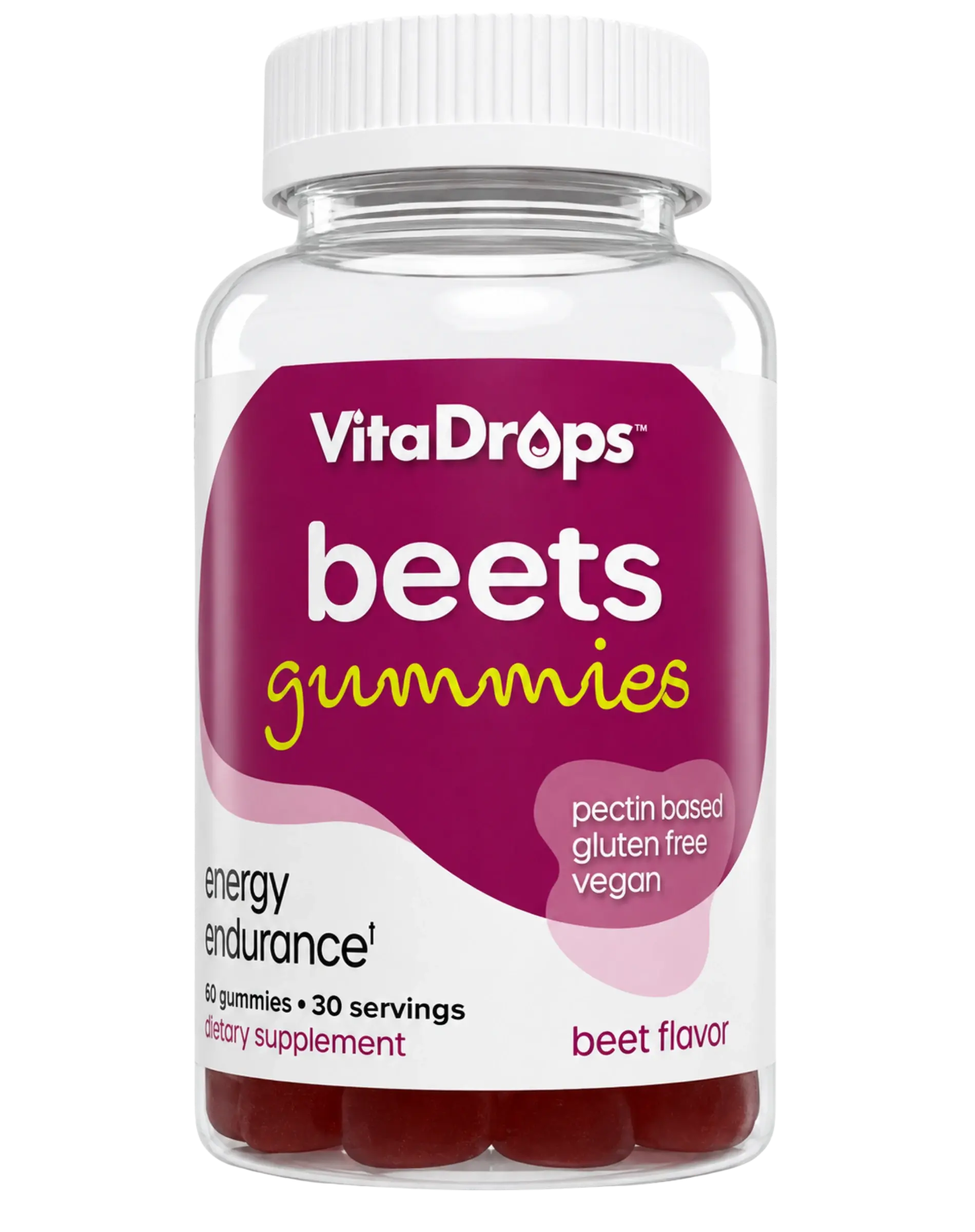 VitaDrops Beets Gummies Beet Flavor 60ct