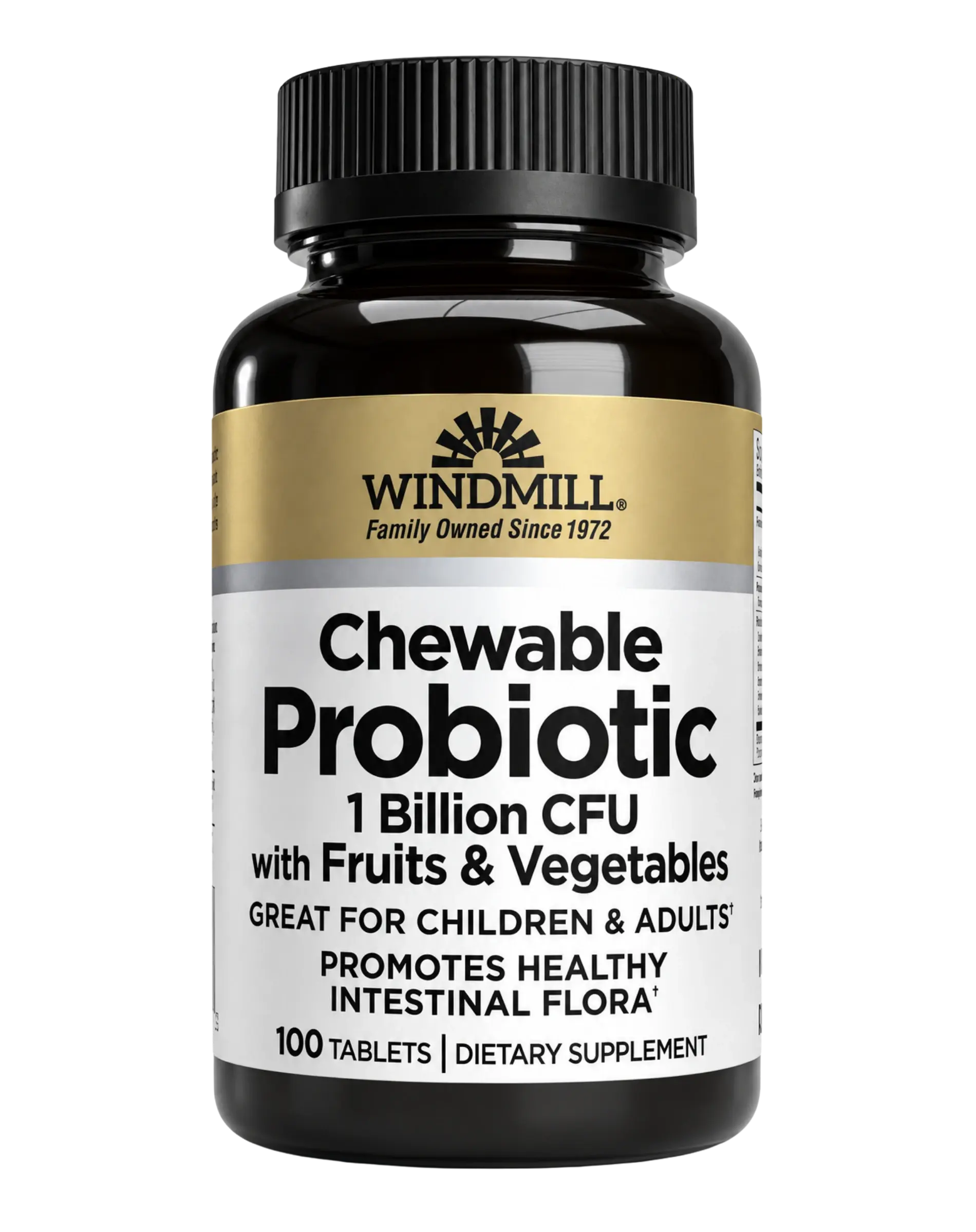 Windmill Chewable Probiotic 1 Billion CFU with Fruits & Vegetables Tablets 100ct — view 1