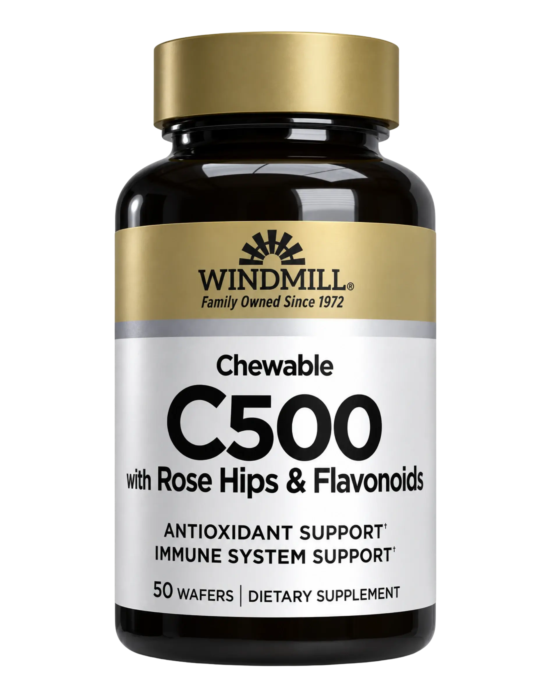 Windmill Chewable C500 with Rose Hips & Flavonoids Wafers 50ct — view 1