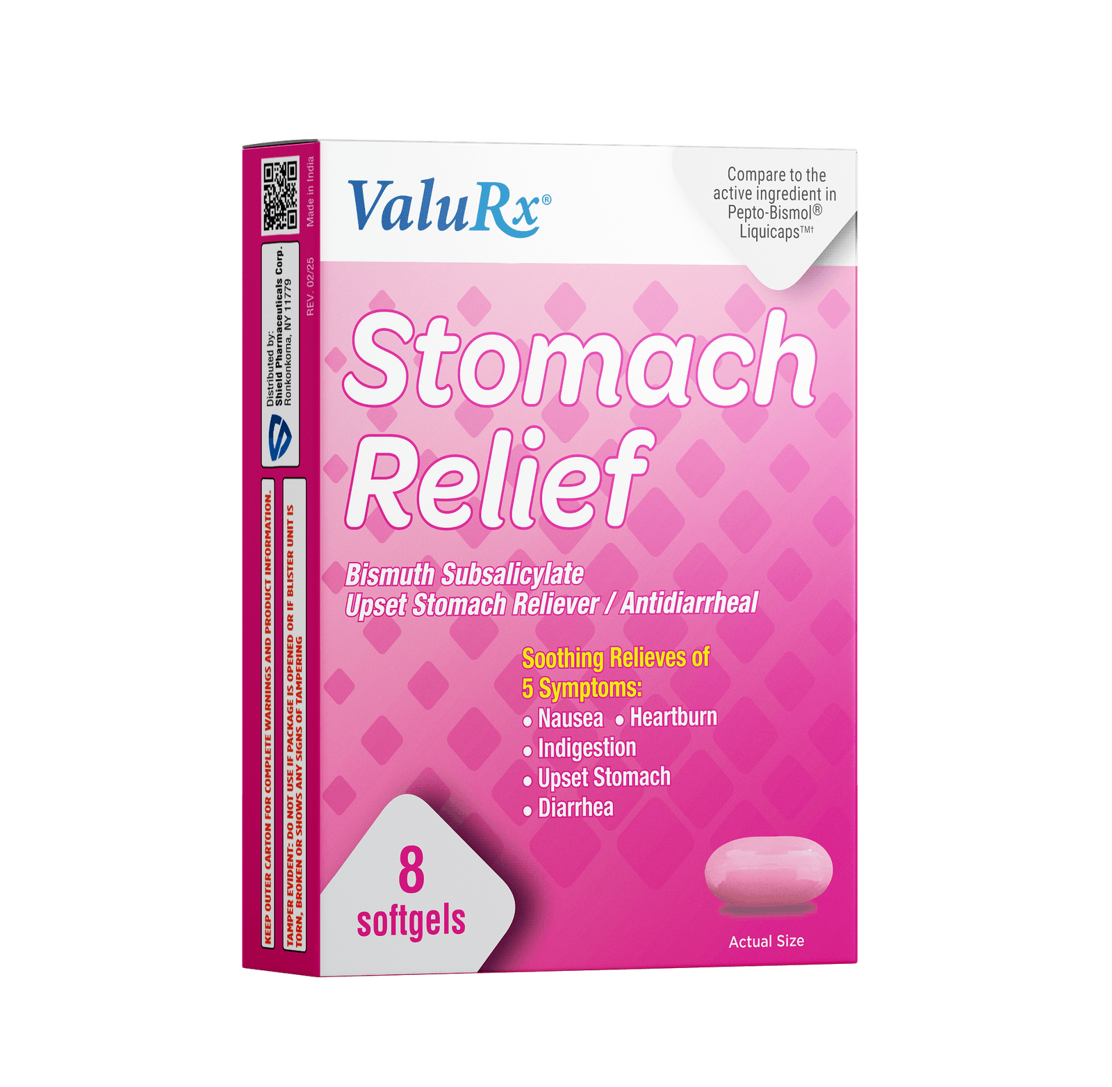 ValuRx Stomach Relief Softgels 8ct - Image 1 of 2