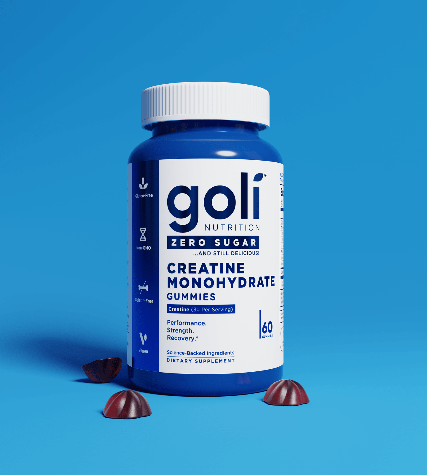 Goli Zero Sugar Creatine Monohydrate Gummies 60ct — view 8