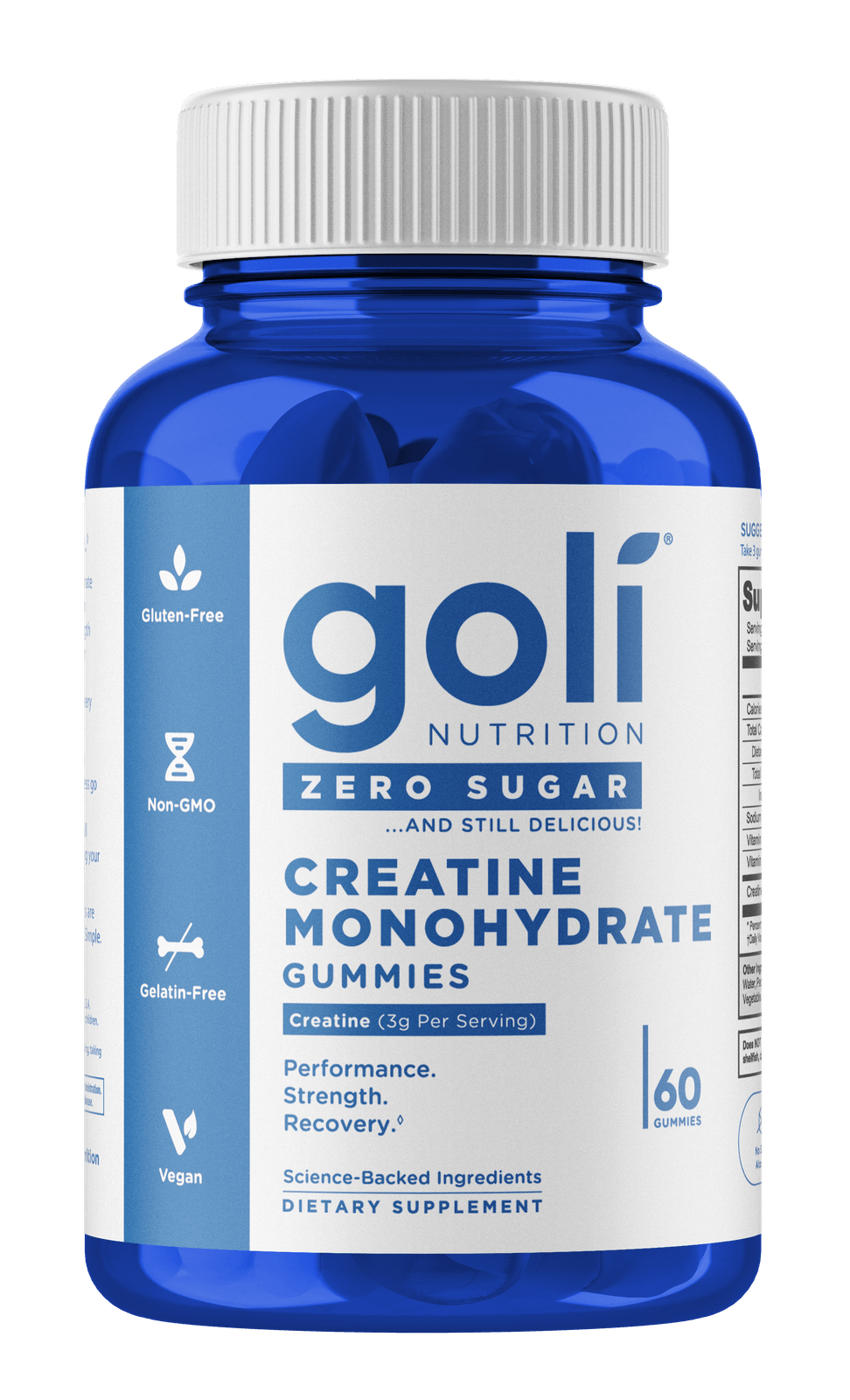 Goli Zero Sugar Creatine Monohydrate Gummies 60ct - Image 1 of 9