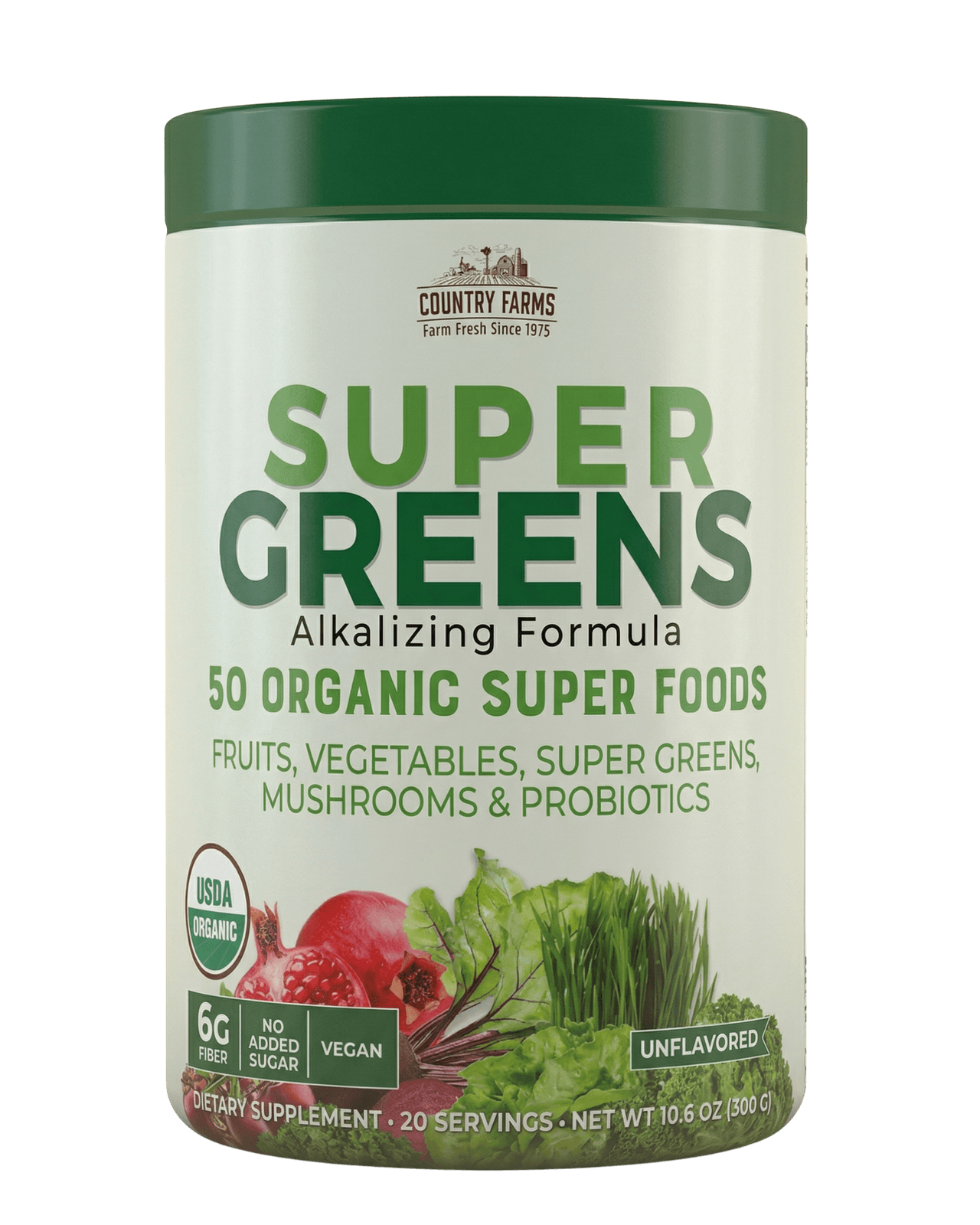 Country Farms Super Greens Powder 10.6 oz