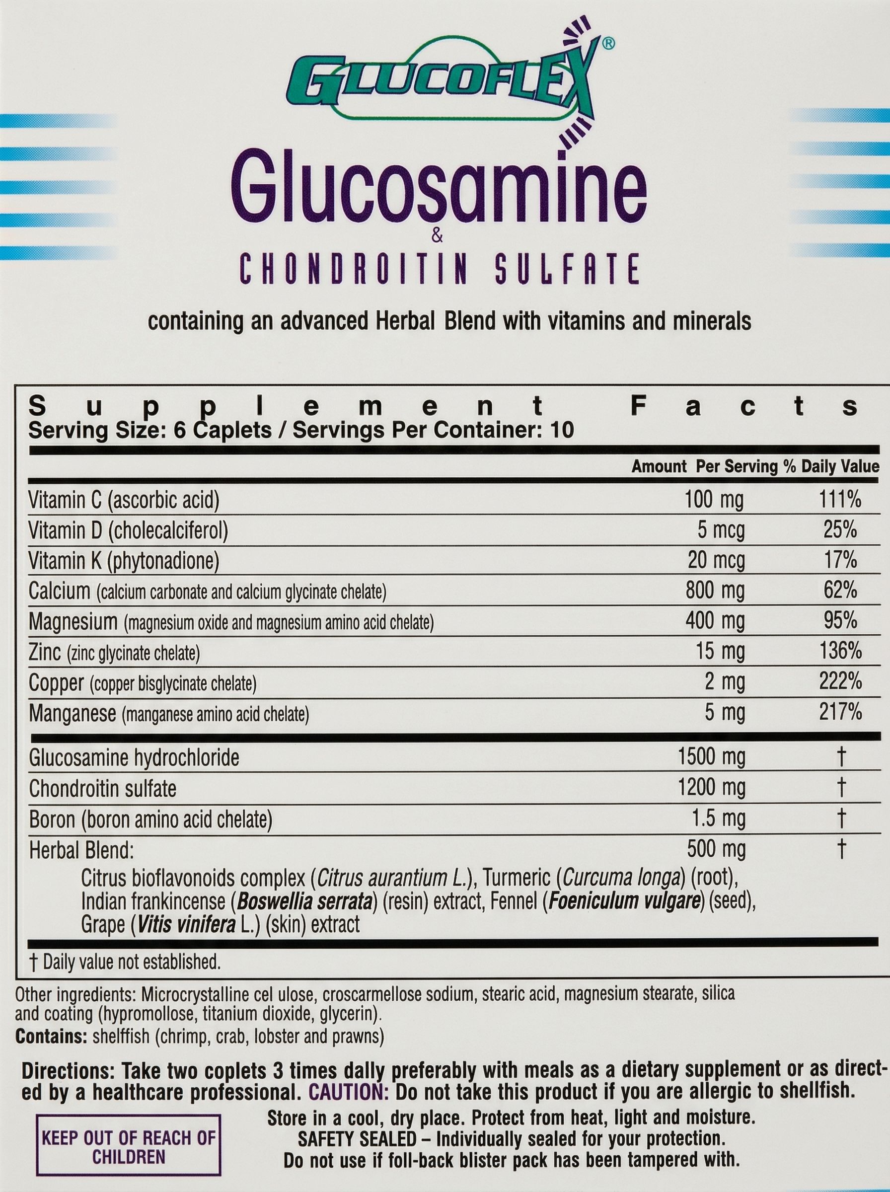 Glucosamine & CSA Original Joint Support - Image 2 of 2